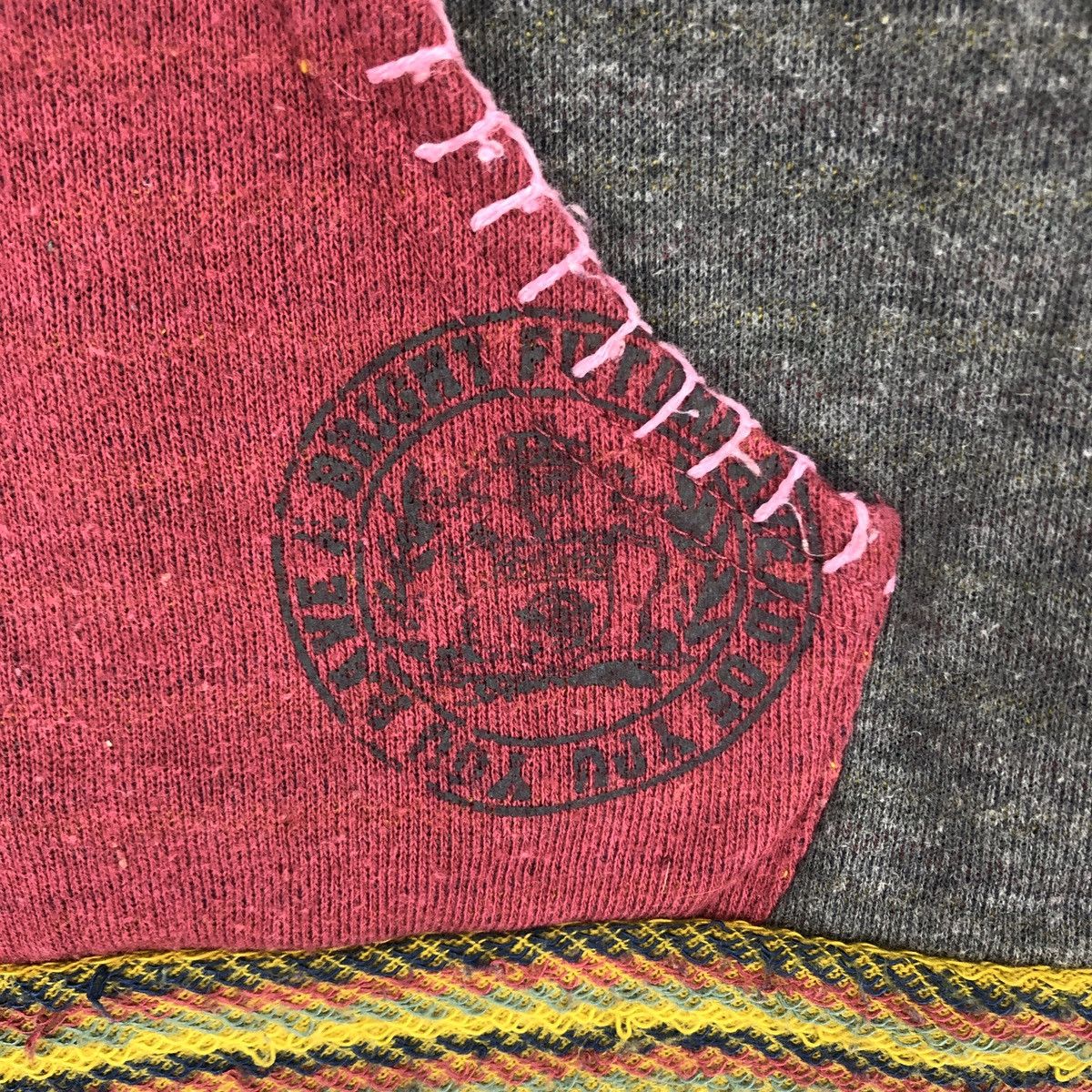 Japanese Brand ROKUJUSAN 63 Multicolor Zipper Hoodie #1533-57 Size US S / EU 44-46 / 1 - 2 Thumbnail
