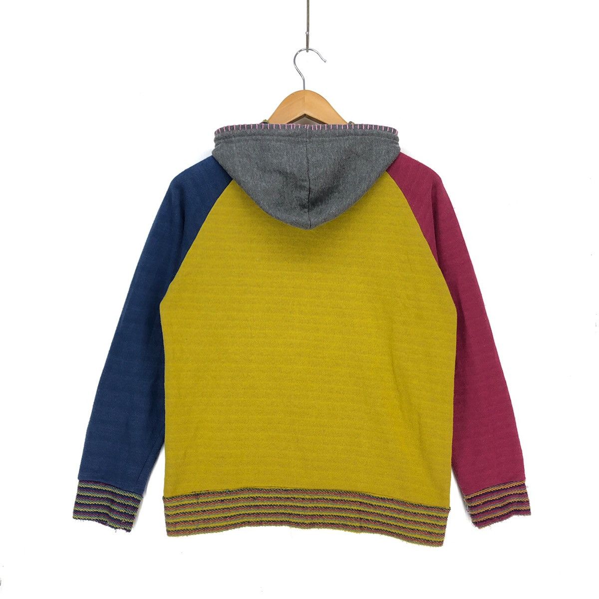 Japanese Brand ROKUJUSAN 63 Multicolor Zipper Hoodie #1533-57 Size US S / EU 44-46 / 1 - 4 Thumbnail