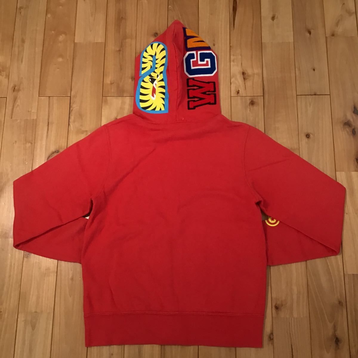 Bape 2010 BAPE Neon shark full zip hoodie red Size US S / EU 44-46 / 1 - 6 Thumbnail