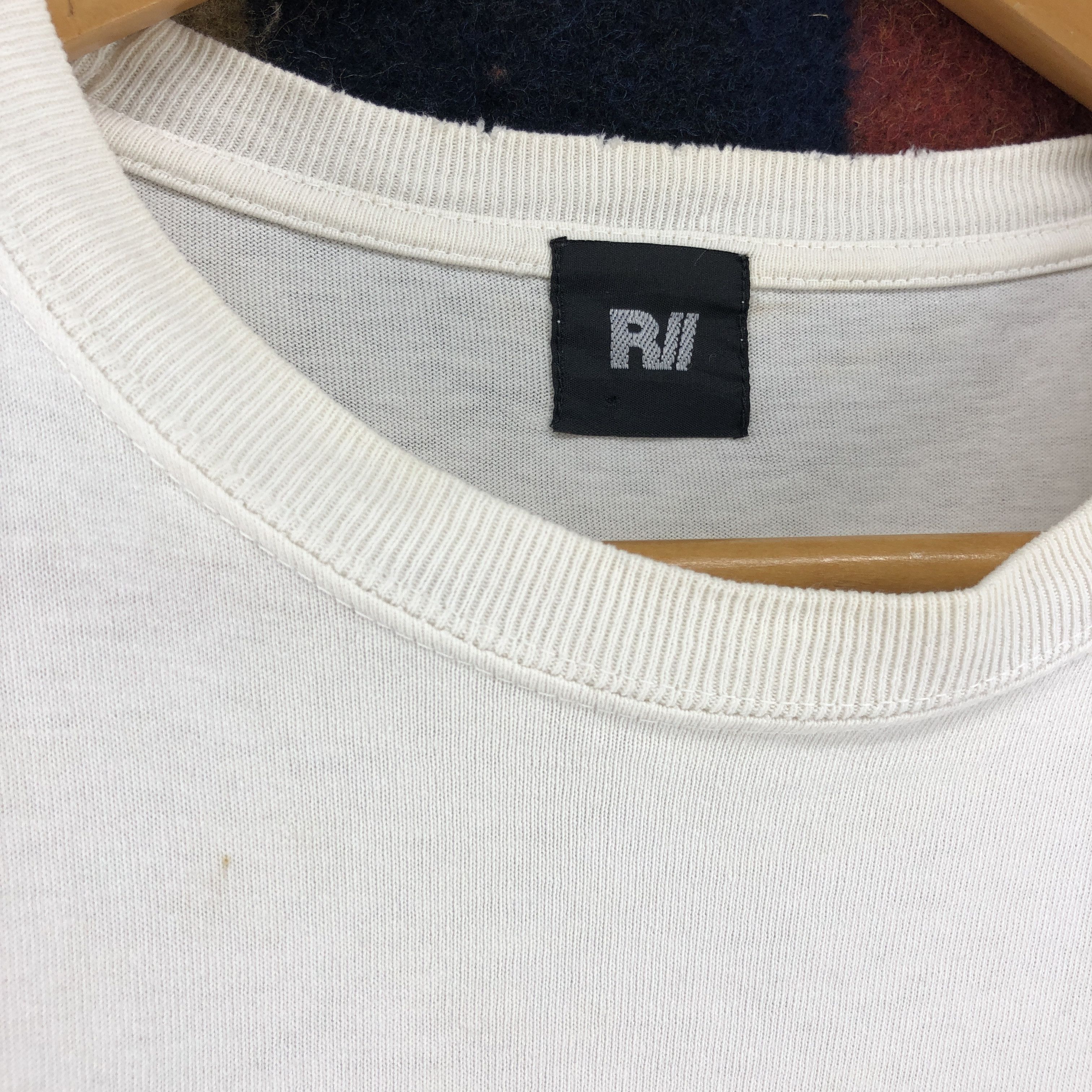 Japanese Brand JUSTICE by R// Long Sleeve Tees Hazard Skull #0205/J Size US S / EU 44-46 / 1 - 5 Thumbnail