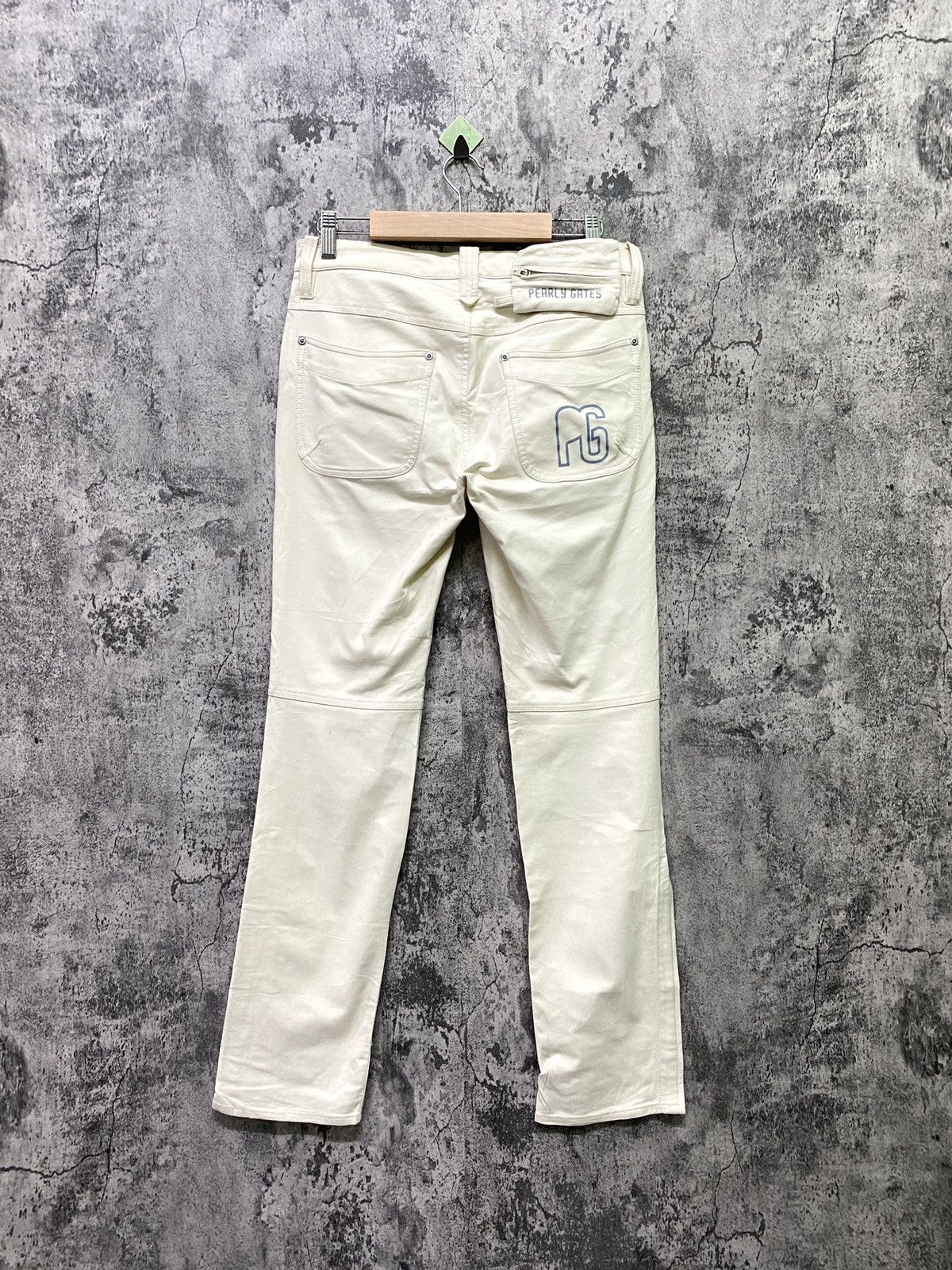 Japanese Brand PEARLY GATES Zipper Leg Secret Pocket Back Pants Size US 29 - 1 Thumbnail