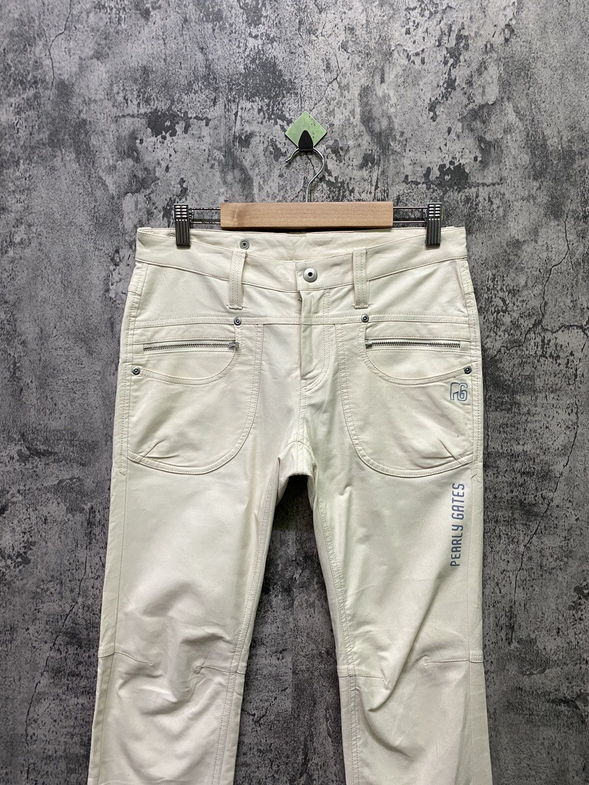 Japanese Brand PEARLY GATES Zipper Leg Secret Pocket Back Pants Size US 29 - 3 Thumbnail