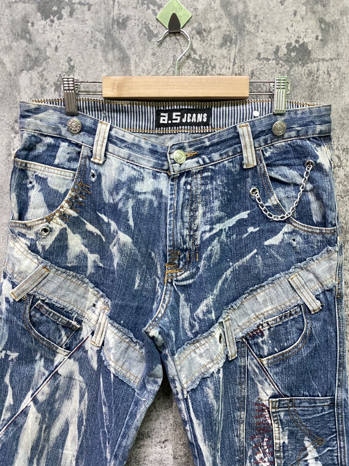 Seditionaries Junya Watanabe A.S JEANS Reconstruction Distressed Denim Size US 34 / EU 50 - 3 Thumbnail