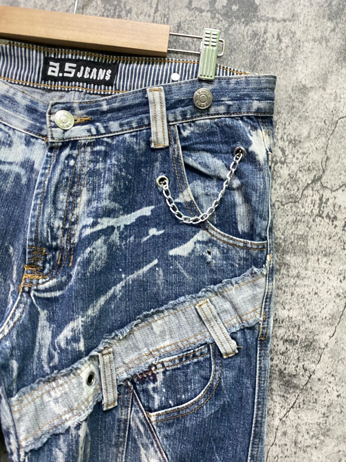 Seditionaries Junya Watanabe A.S JEANS Reconstruction Distressed Denim Size US 34 / EU 50 - 7 Thumbnail