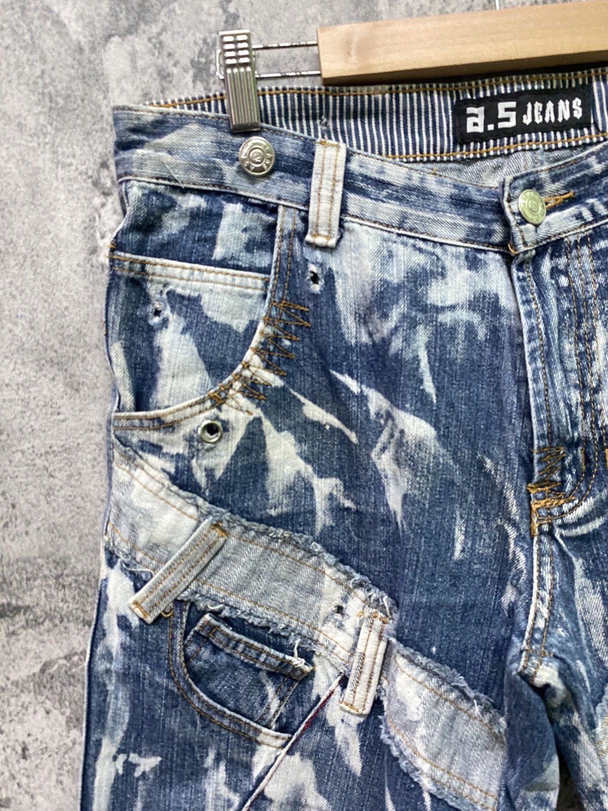 Seditionaries Junya Watanabe A.S JEANS Reconstruction Distressed Denim Size US 34 / EU 50 - 6 Thumbnail