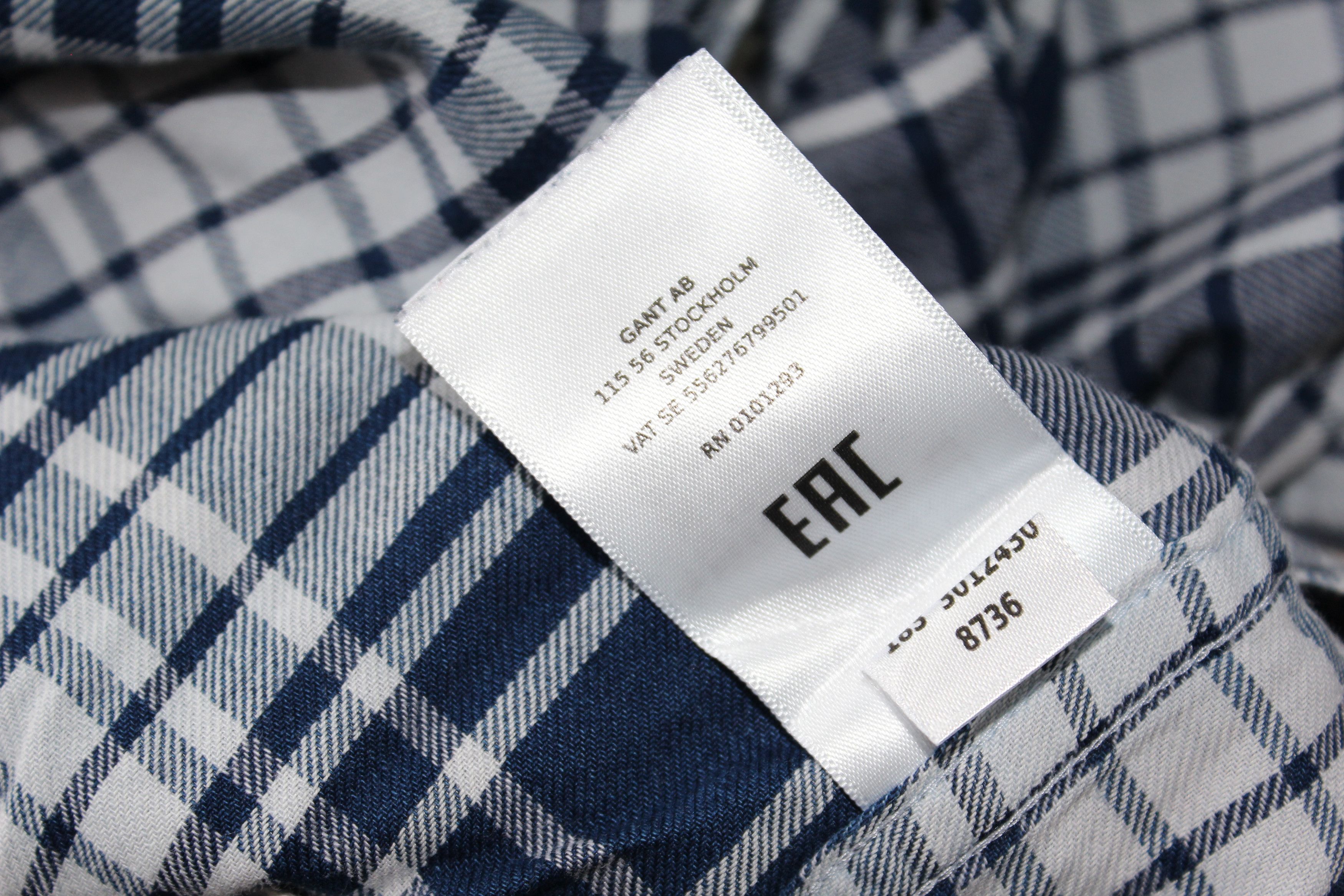 Gant GANT Long Sleeve Blue Check Shirt Size US XL / EU 56 / 4 - 9 Thumbnail
