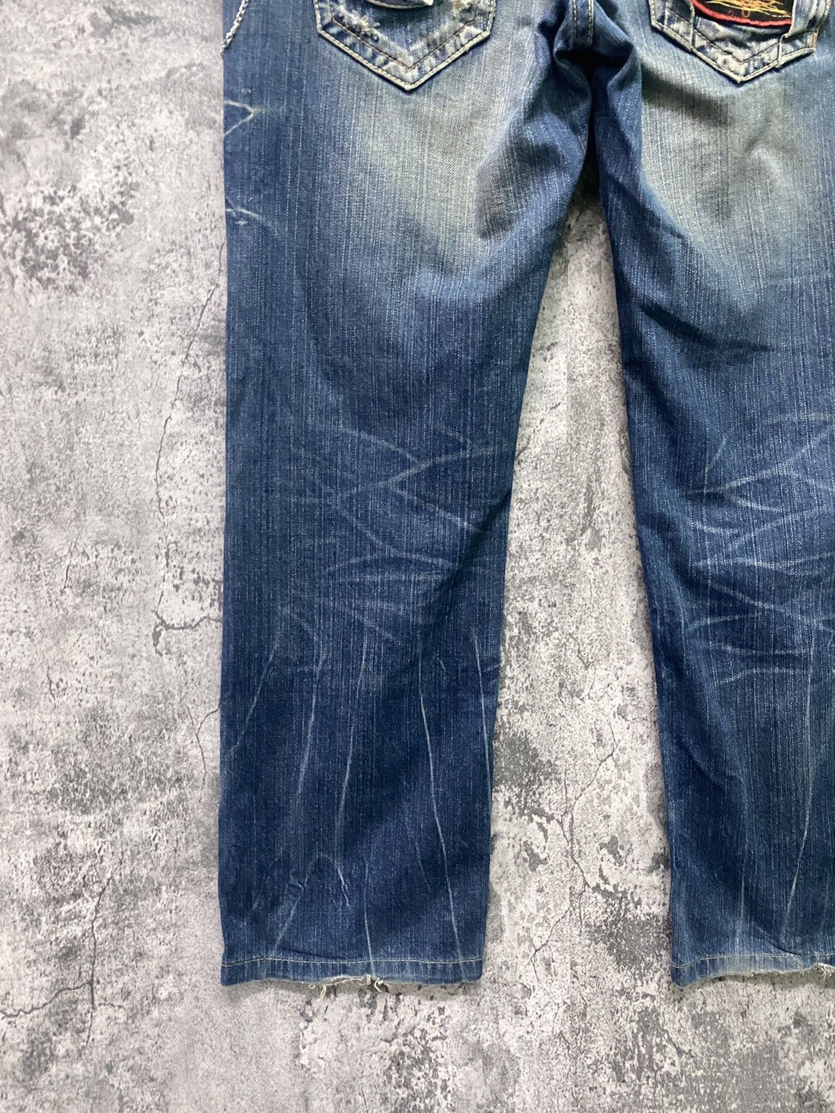 Japanese Brand REDPEPPER Embroidered Back Design Denim Size US 34 / EU 50 - 14 Thumbnail