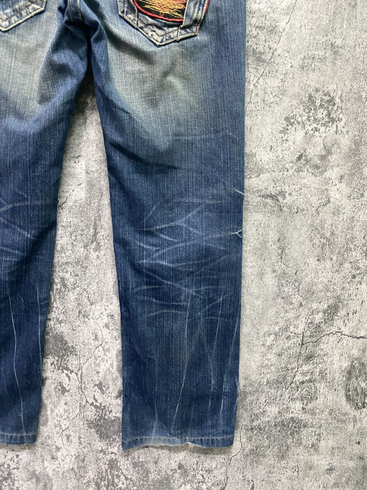 Japanese Brand REDPEPPER Embroidered Back Design Denim Size US 34 / EU 50 - 15 Thumbnail