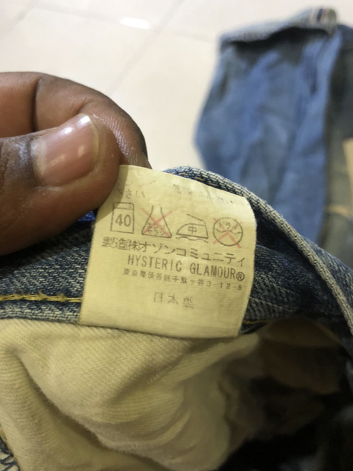 Hysteric Glamour × Japanese Brand Hysteric Glamour Skinny Selvedge Jeans leather Buckle Size US 29 - 13 Thumbnail