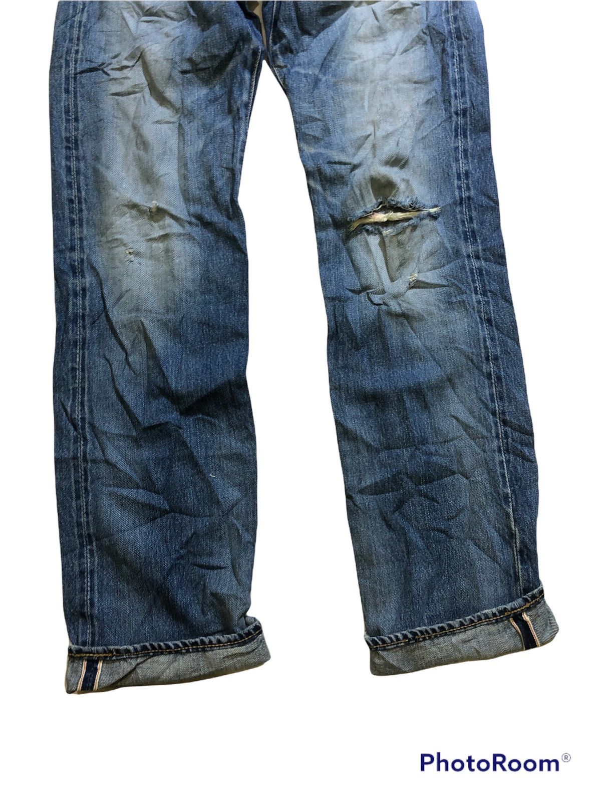 Hysteric Glamour × Japanese Brand Hysteric Glamour Skinny Selvedge Jeans leather Buckle Size US 29 - 5 Thumbnail