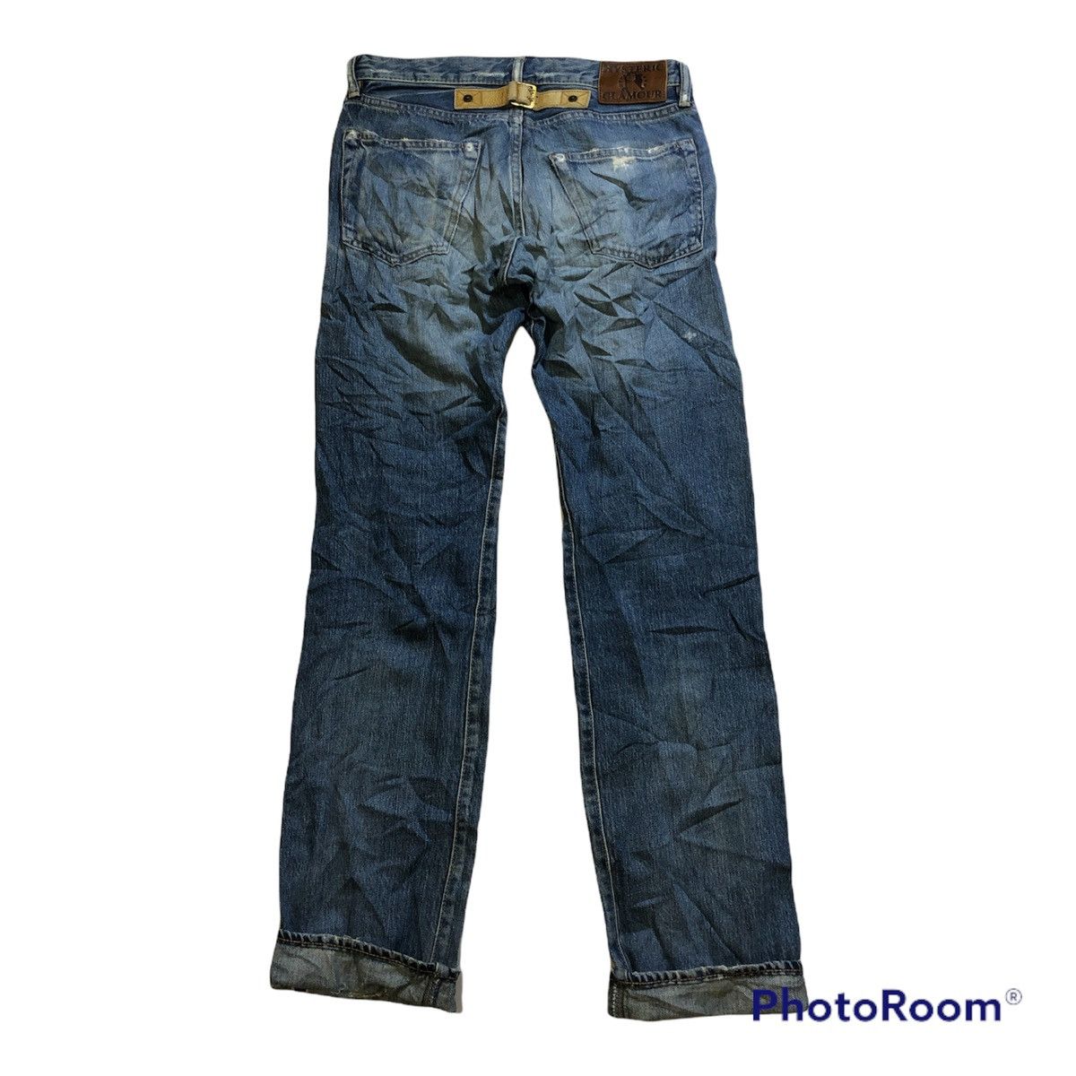 Hysteric Glamour × Japanese Brand Hysteric Glamour Skinny Selvedge Jeans leather Buckle Size US 29 - 2 Thumbnail