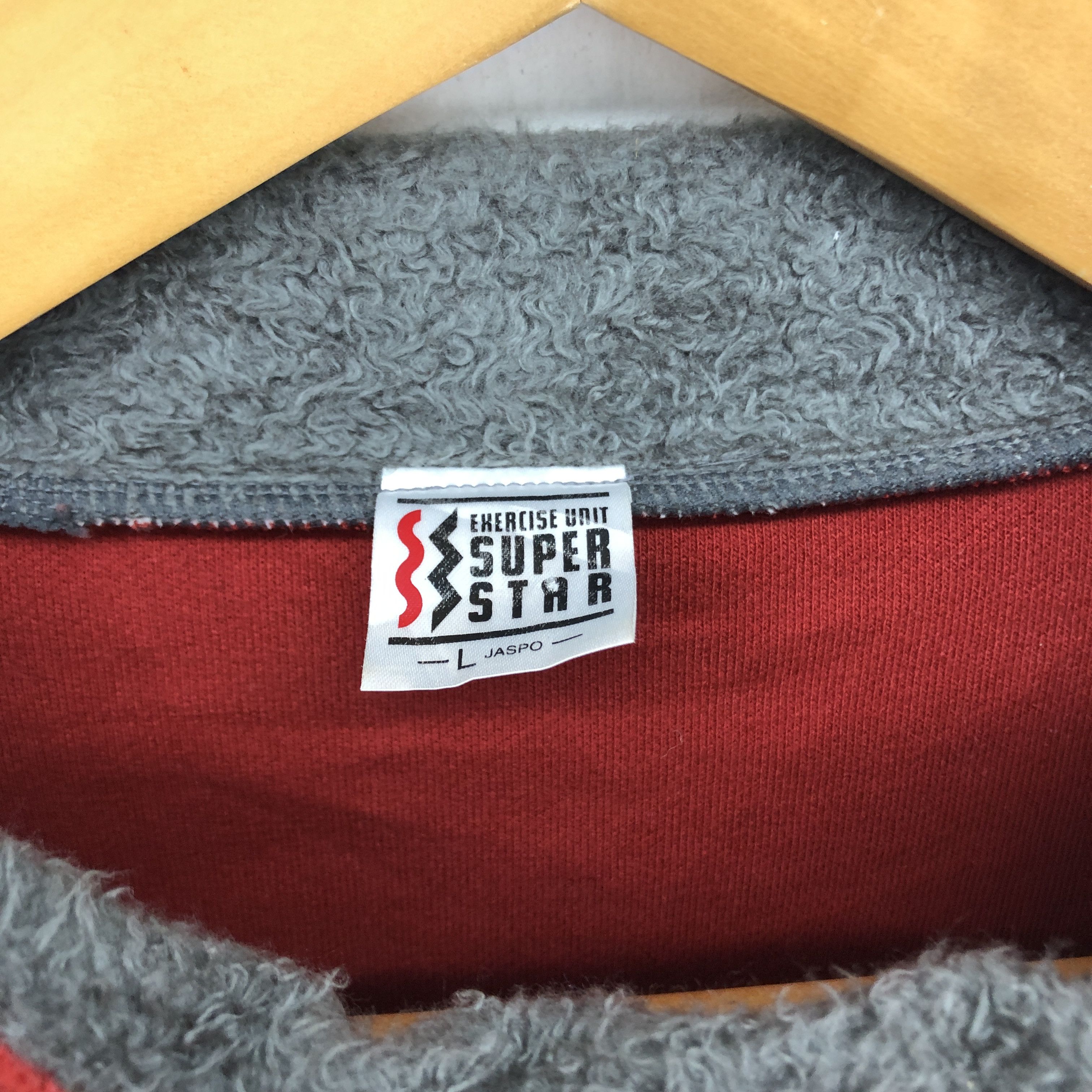 Japanese Brand SUPER STAR Fleece Pullover #1672-62 Size US L / EU 52-54 / 3 - 5 Thumbnail