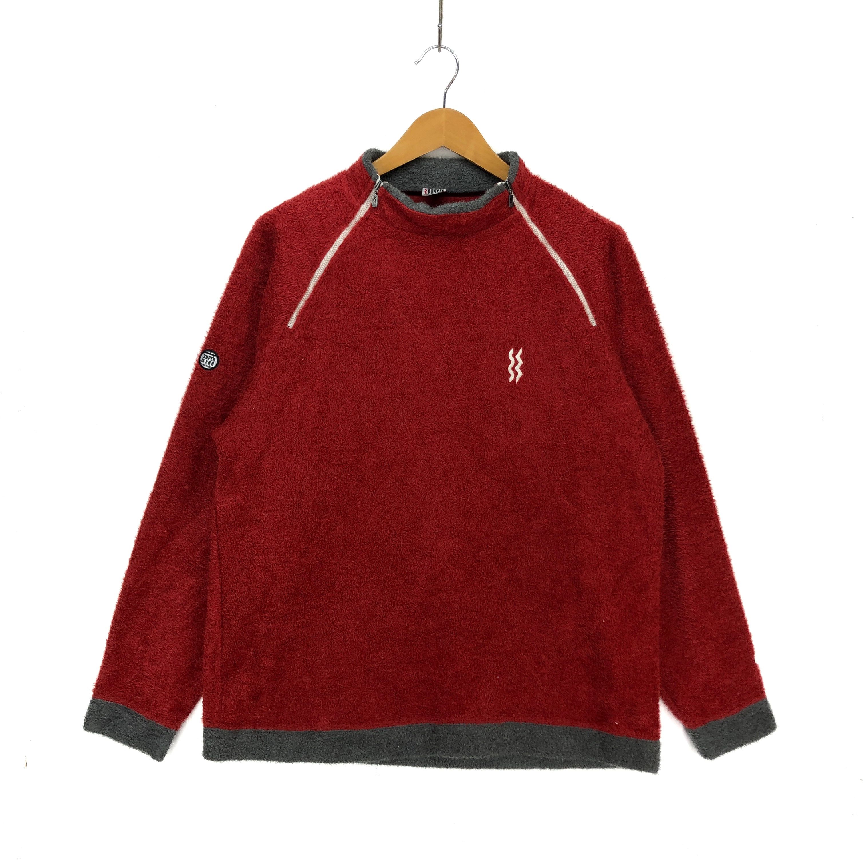 Japanese Brand SUPER STAR Fleece Pullover #1672-62 Size US L / EU 52-54 / 3 - 1 Thumbnail