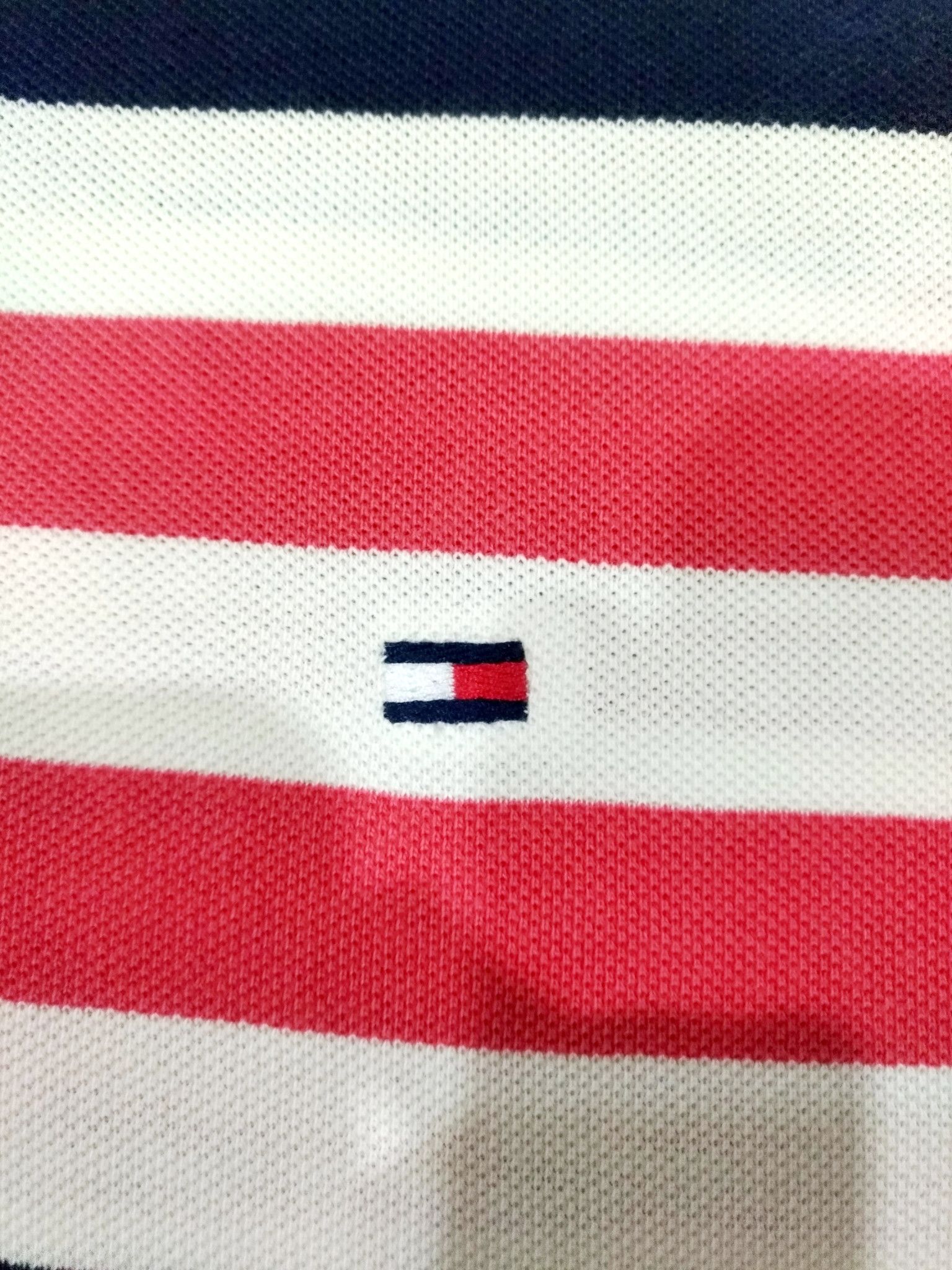 Tommy Hilfiger × Tommy Jeans RARE! TOMMY HILFIGER BRAND COLORWAY STRIPES POLO SHIRT Size US XL / EU 56 / 4 - 4 Thumbnail