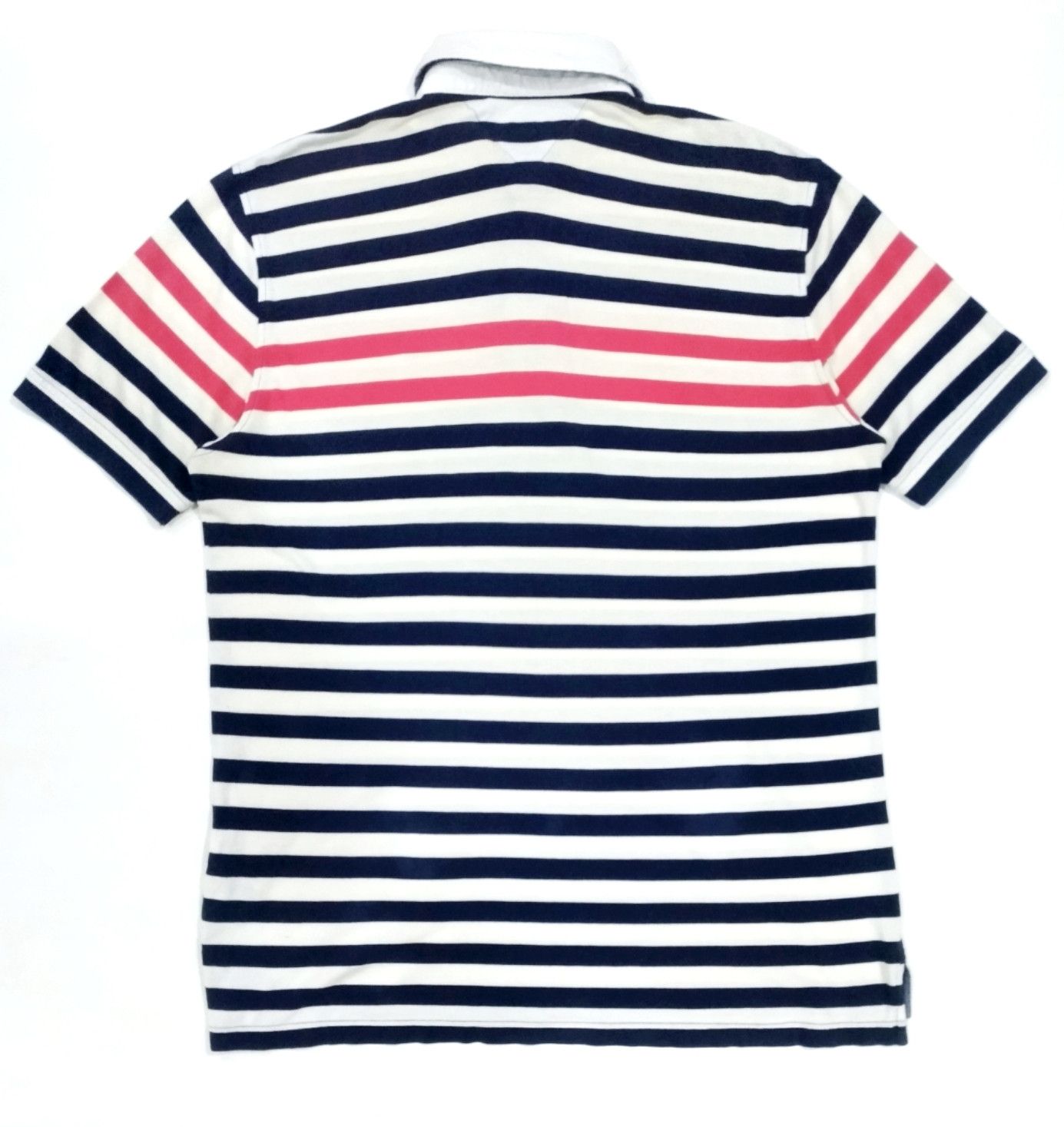 Tommy Hilfiger × Tommy Jeans RARE! TOMMY HILFIGER BRAND COLORWAY STRIPES POLO SHIRT Size US XL / EU 56 / 4 - 2 Thumbnail