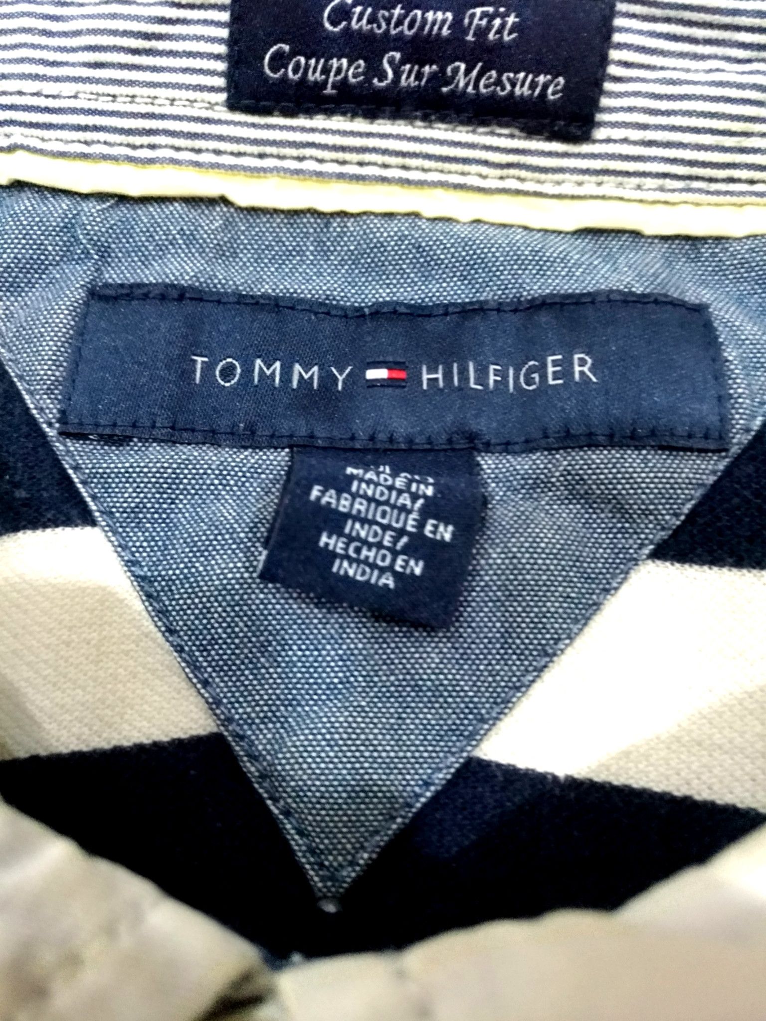 Tommy Hilfiger × Tommy Jeans RARE! TOMMY HILFIGER BRAND COLORWAY STRIPES POLO SHIRT Size US XL / EU 56 / 4 - 3 Thumbnail