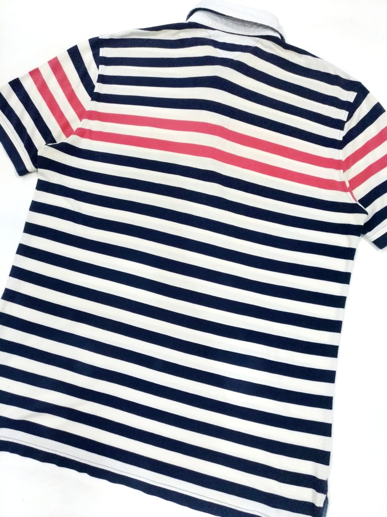 Tommy Hilfiger × Tommy Jeans RARE! TOMMY HILFIGER BRAND COLORWAY STRIPES POLO SHIRT Size US XL / EU 56 / 4 - 8 Thumbnail