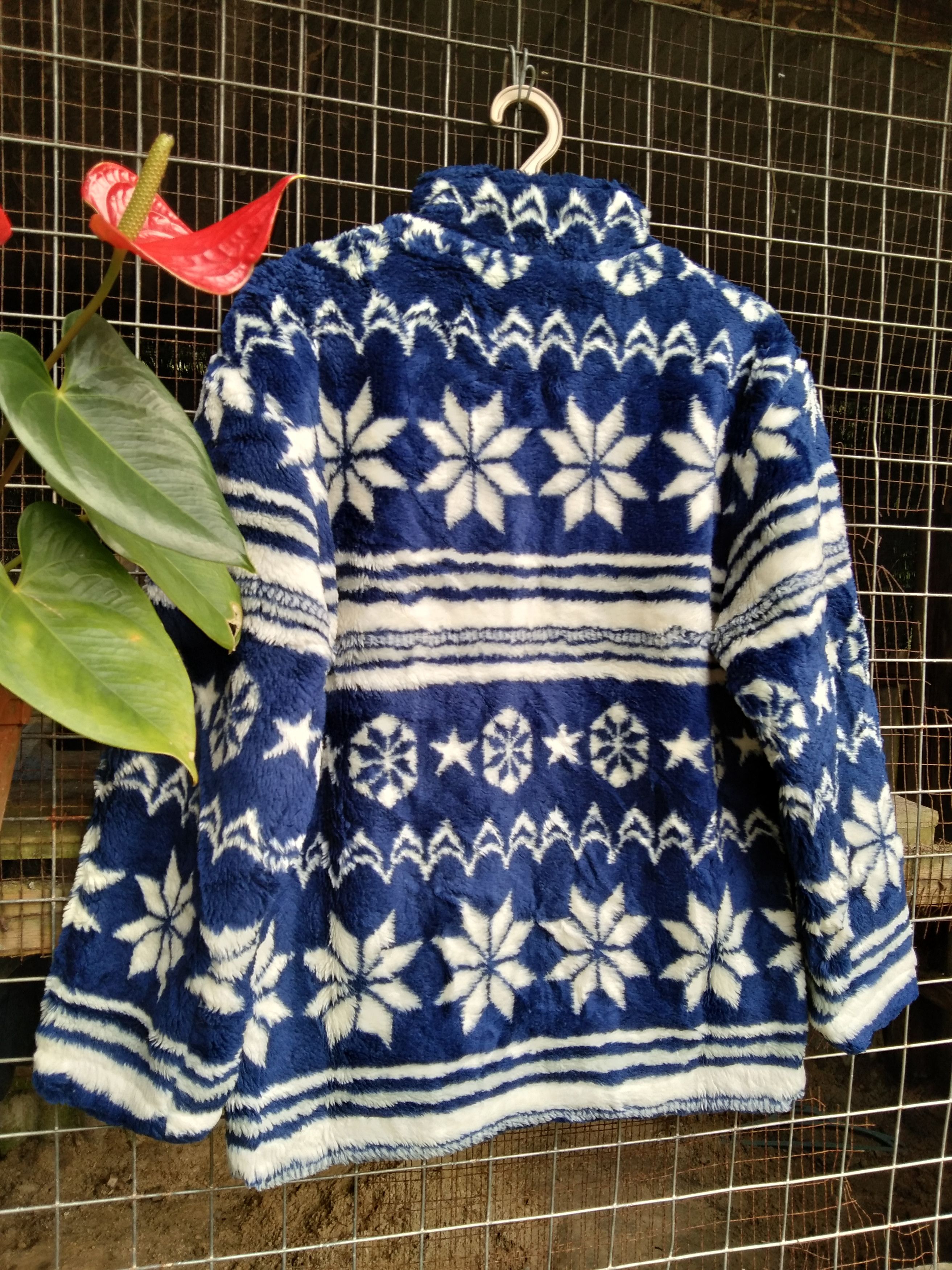 Japanese Brand WOMEN'S PRINTED FLEECE JACKET Size M / US 6-8 / IT 42-44 - 5 Thumbnail