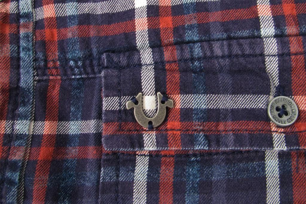 Flannel × True Religion True Religion Plaid Flannel Long Sleeve Check Shirt Size US M / EU 48-50 / 2 - 2 Thumbnail