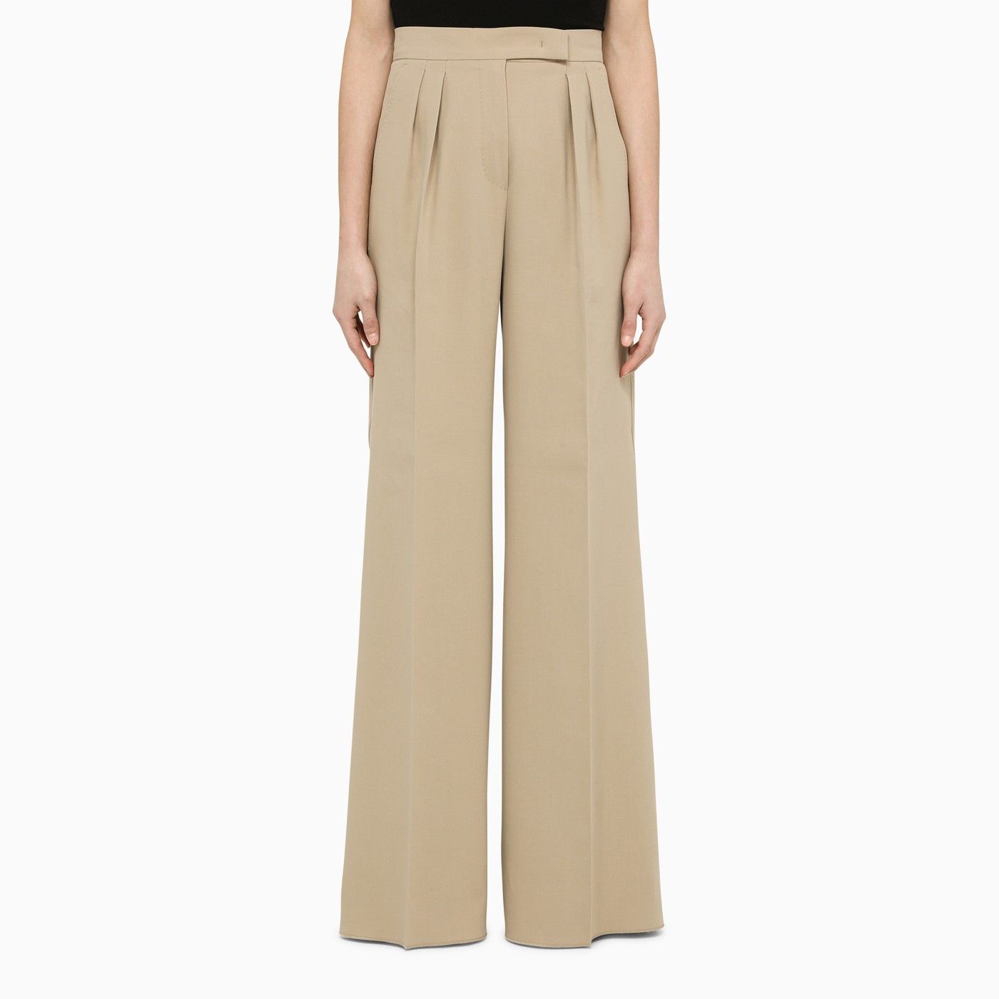 Max Mara Studio Mstbacio Fluid Wool Trousers 2616131081600 003