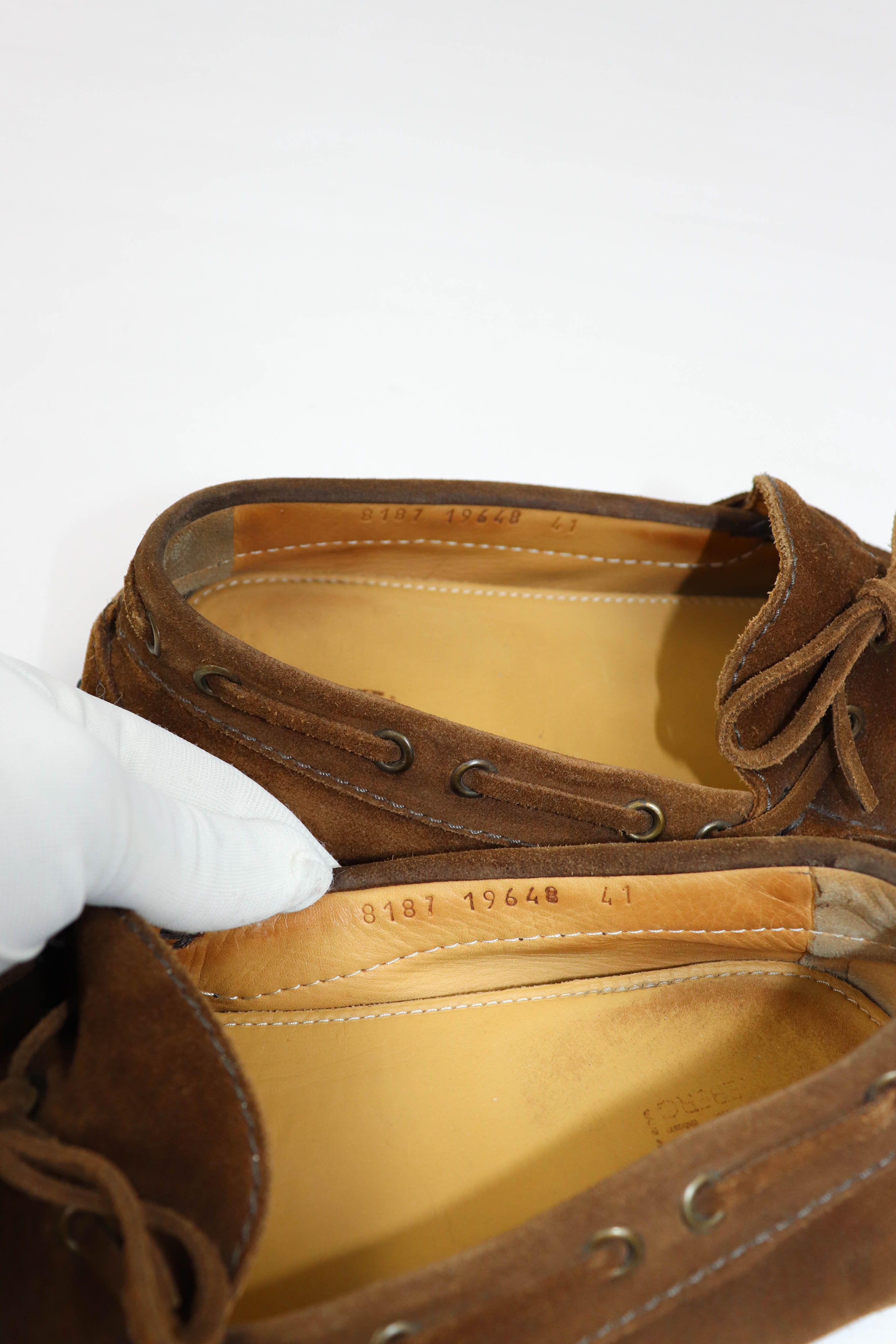 Iceberg ICE Iceberg Beige Brown Suede Driving Loafers Shoes Size US 8 / EU 41 - 10 Thumbnail