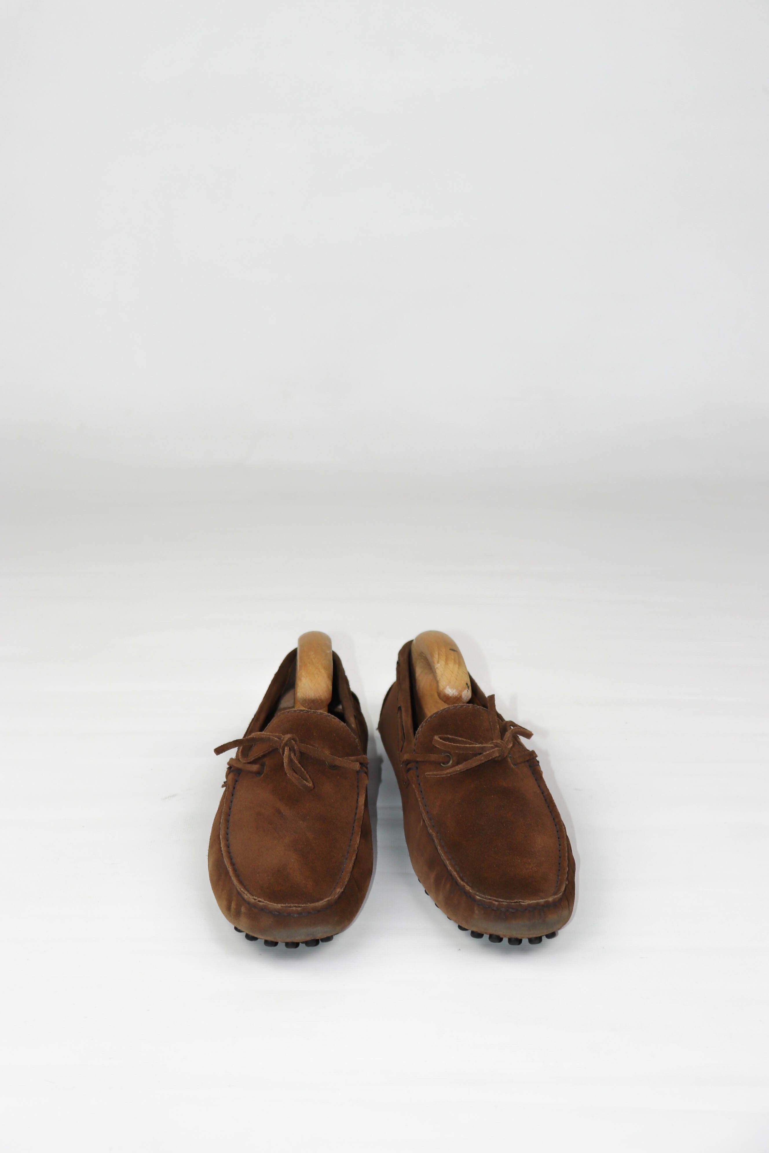 Iceberg ICE Iceberg Beige Brown Suede Driving Loafers Shoes Size US 8 / EU 41 - 2 Thumbnail