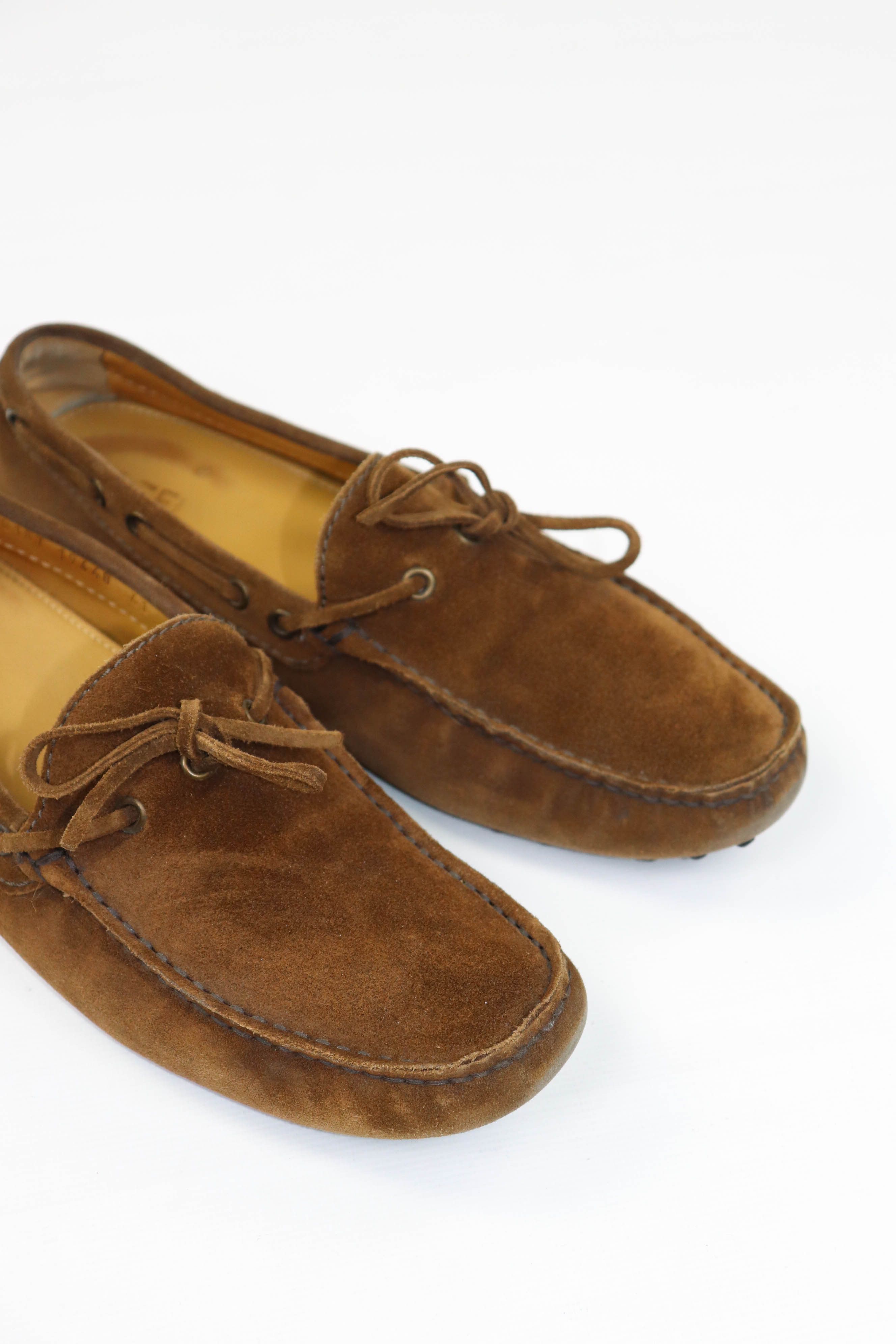 Iceberg ICE Iceberg Beige Brown Suede Driving Loafers Shoes Size US 8 / EU 41 - 5 Thumbnail