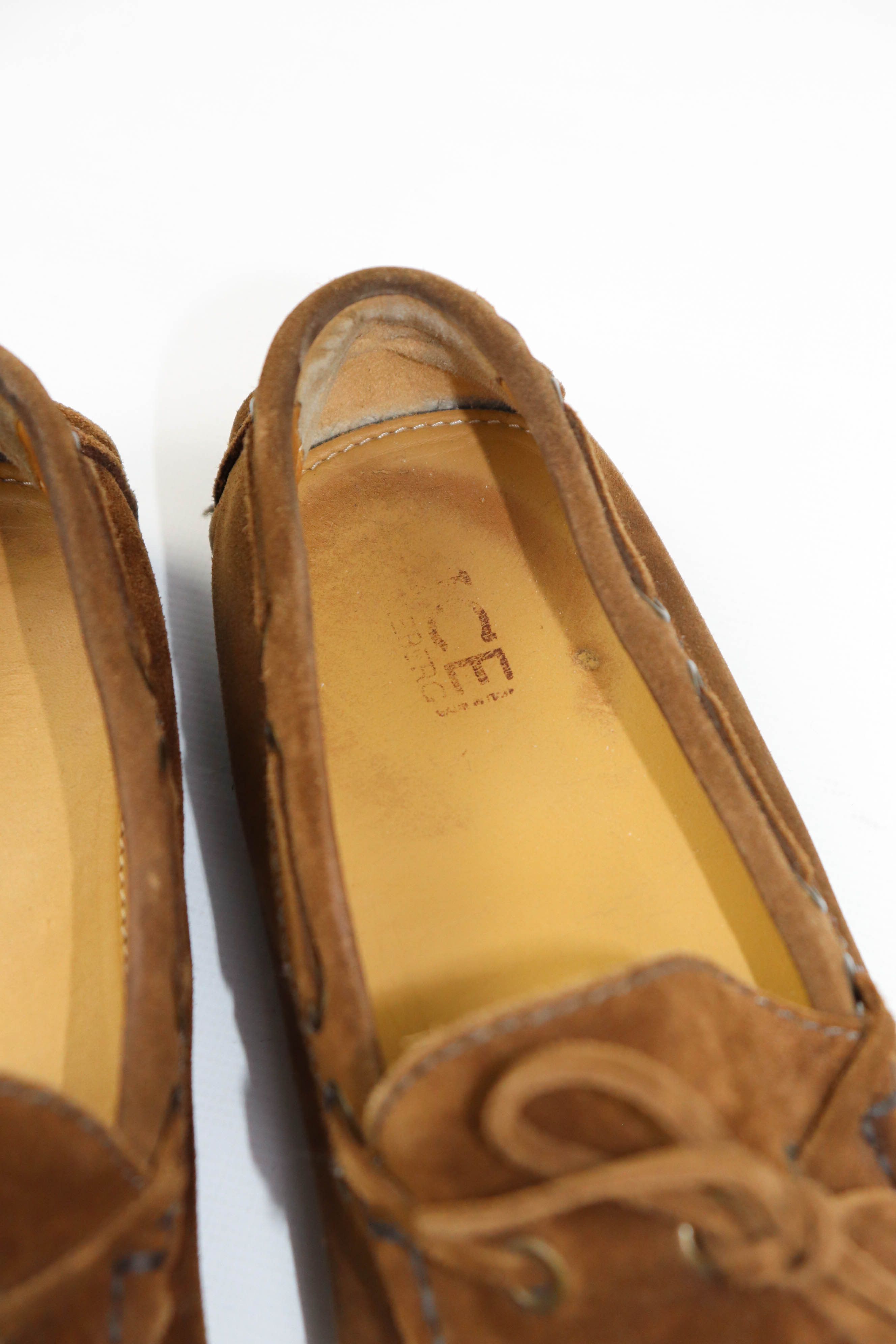 Iceberg ICE Iceberg Beige Brown Suede Driving Loafers Shoes Size US 8 / EU 41 - 8 Thumbnail