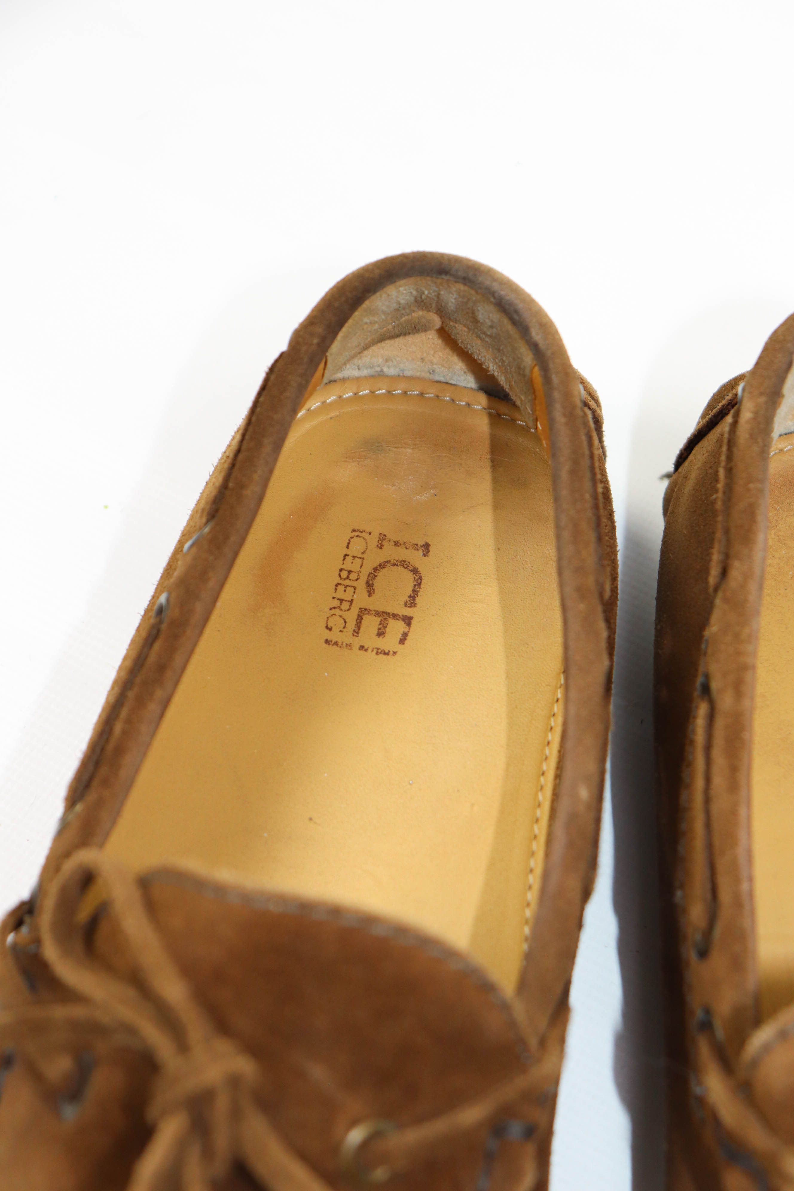 Iceberg ICE Iceberg Beige Brown Suede Driving Loafers Shoes Size US 8 / EU 41 - 7 Thumbnail