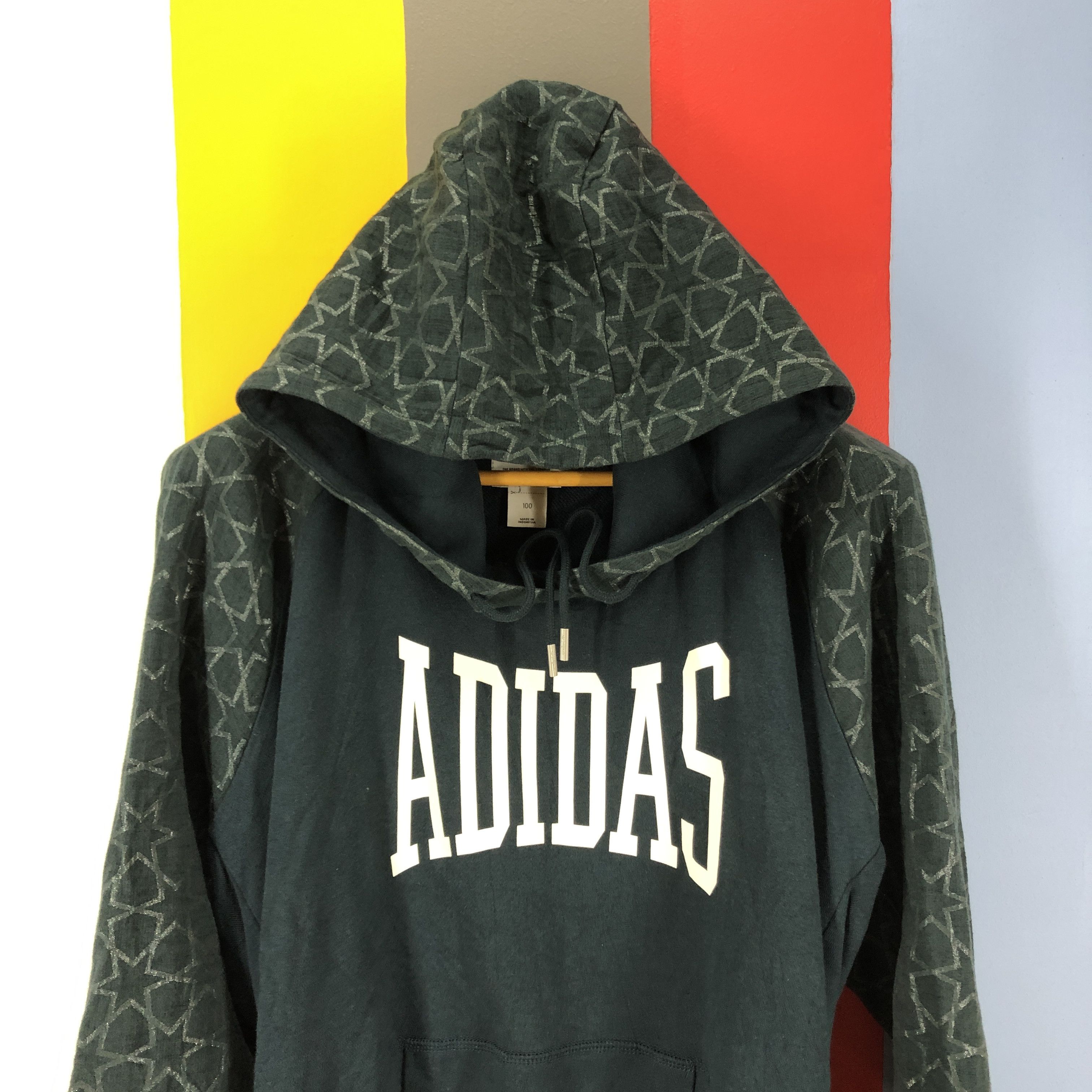 Adidas ADIDAS Hoodie Pullover #0877/AF Size US M / EU 48-50 / 2 - 2 Thumbnail