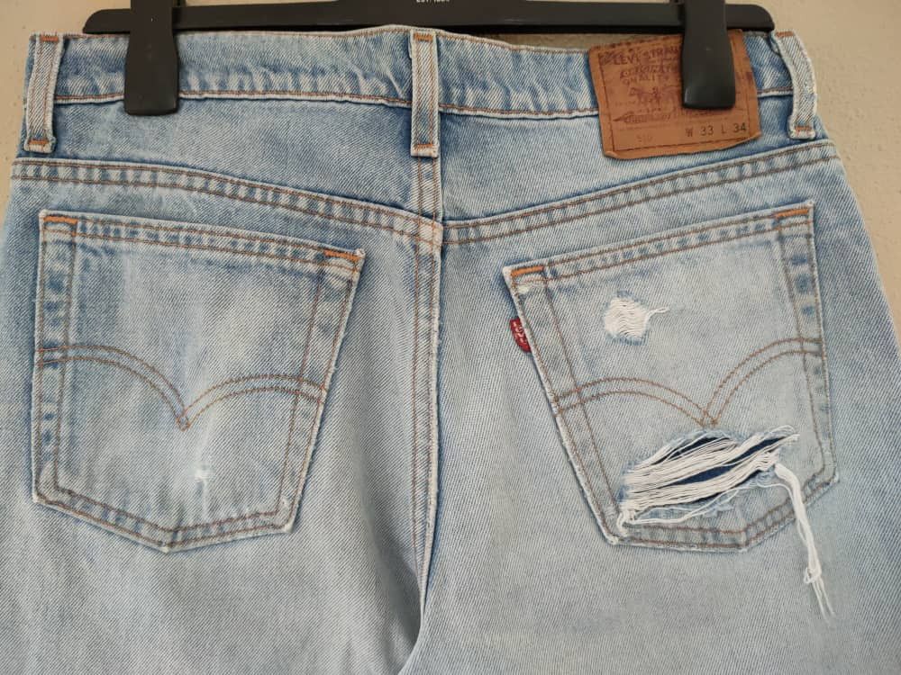 Levi's Vtg Levi's 510 Denim Made in USA 33x34 Size US 33 - 4 Thumbnail