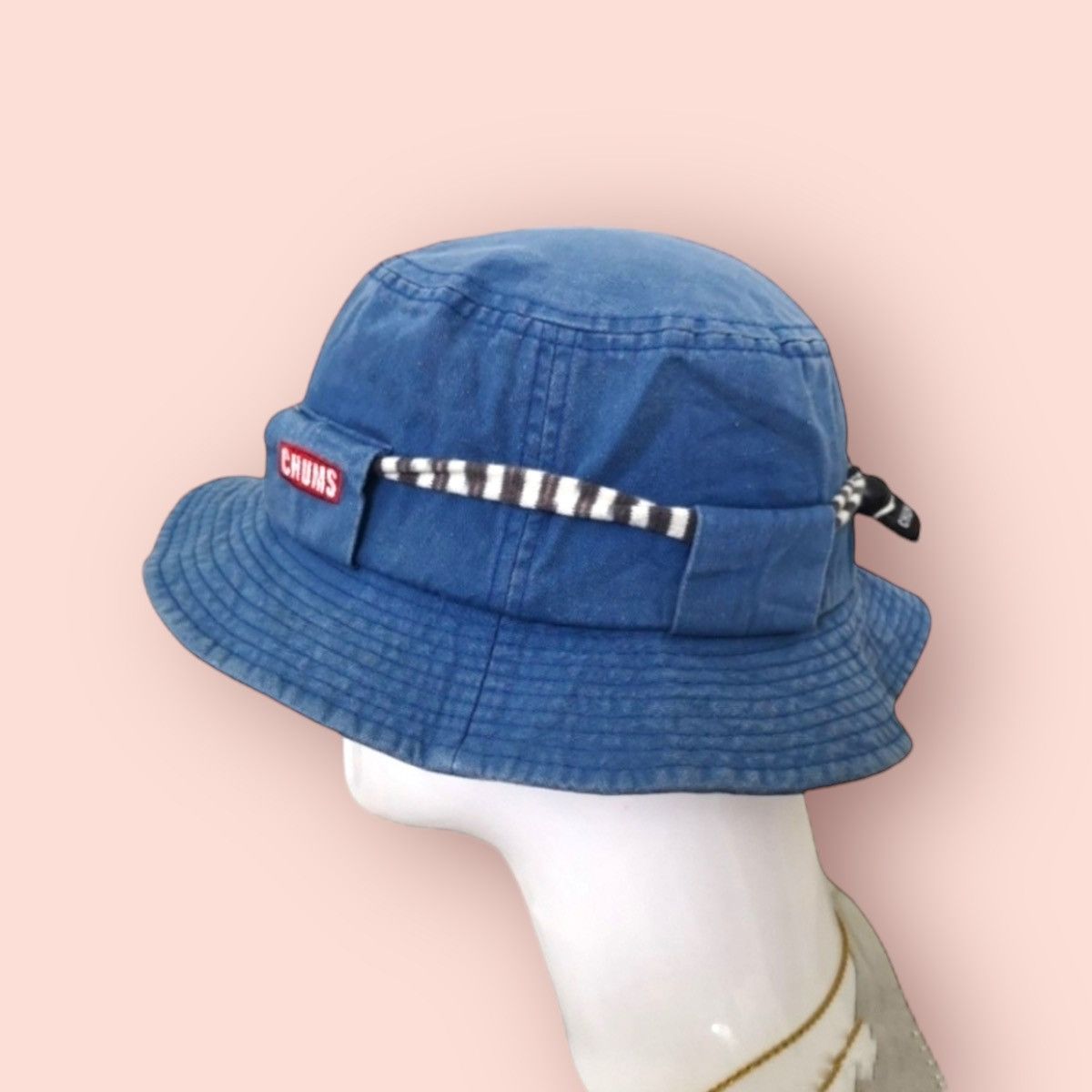 image of Vintage Chums Outdoor Bucket Hat in Faded Blue, Men's