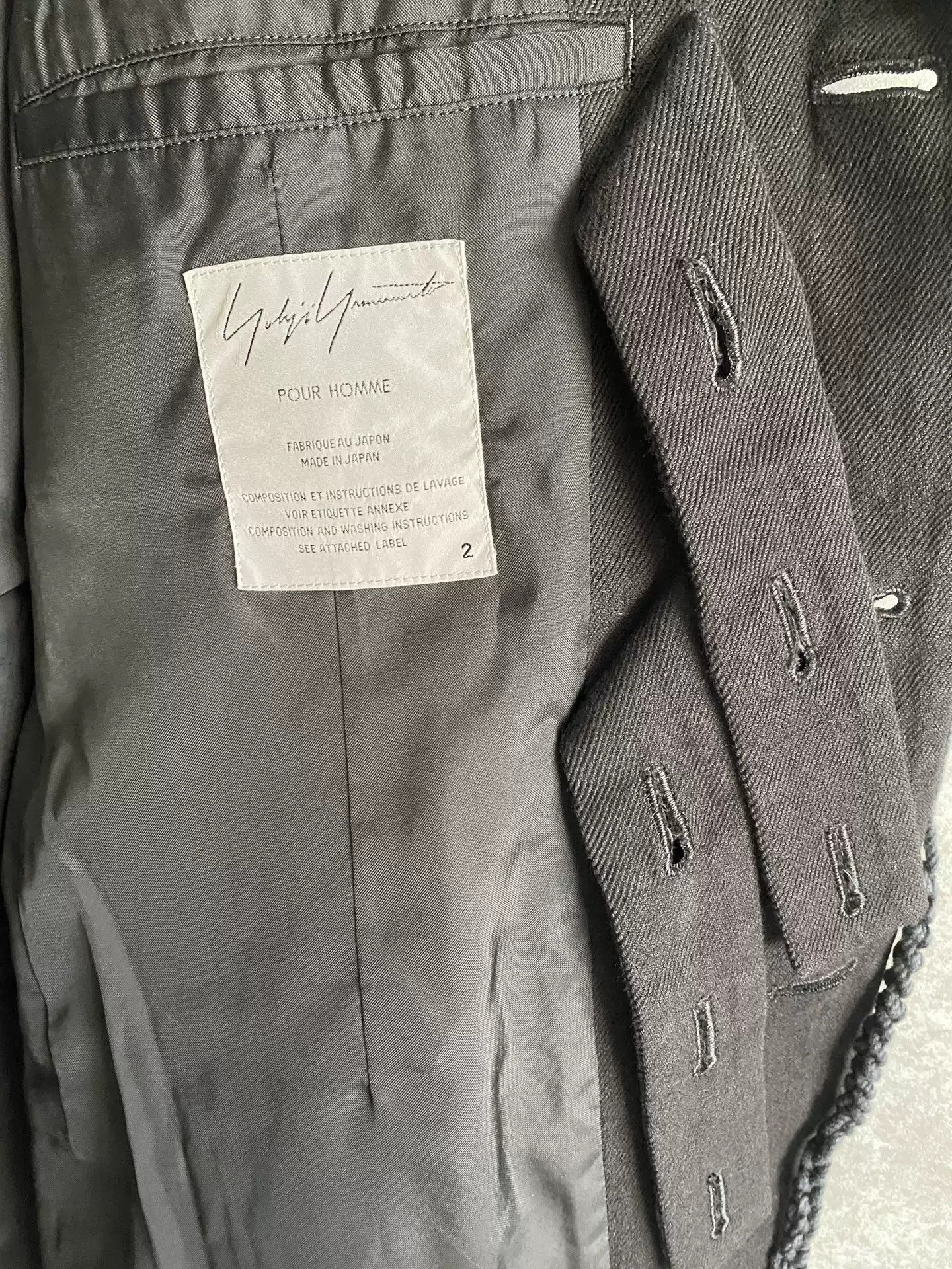 Yohji Yamamoto Yohji Yamamoto 10aw The Man JKT Size US M / EU 48-50 / 2 - 5 Thumbnail