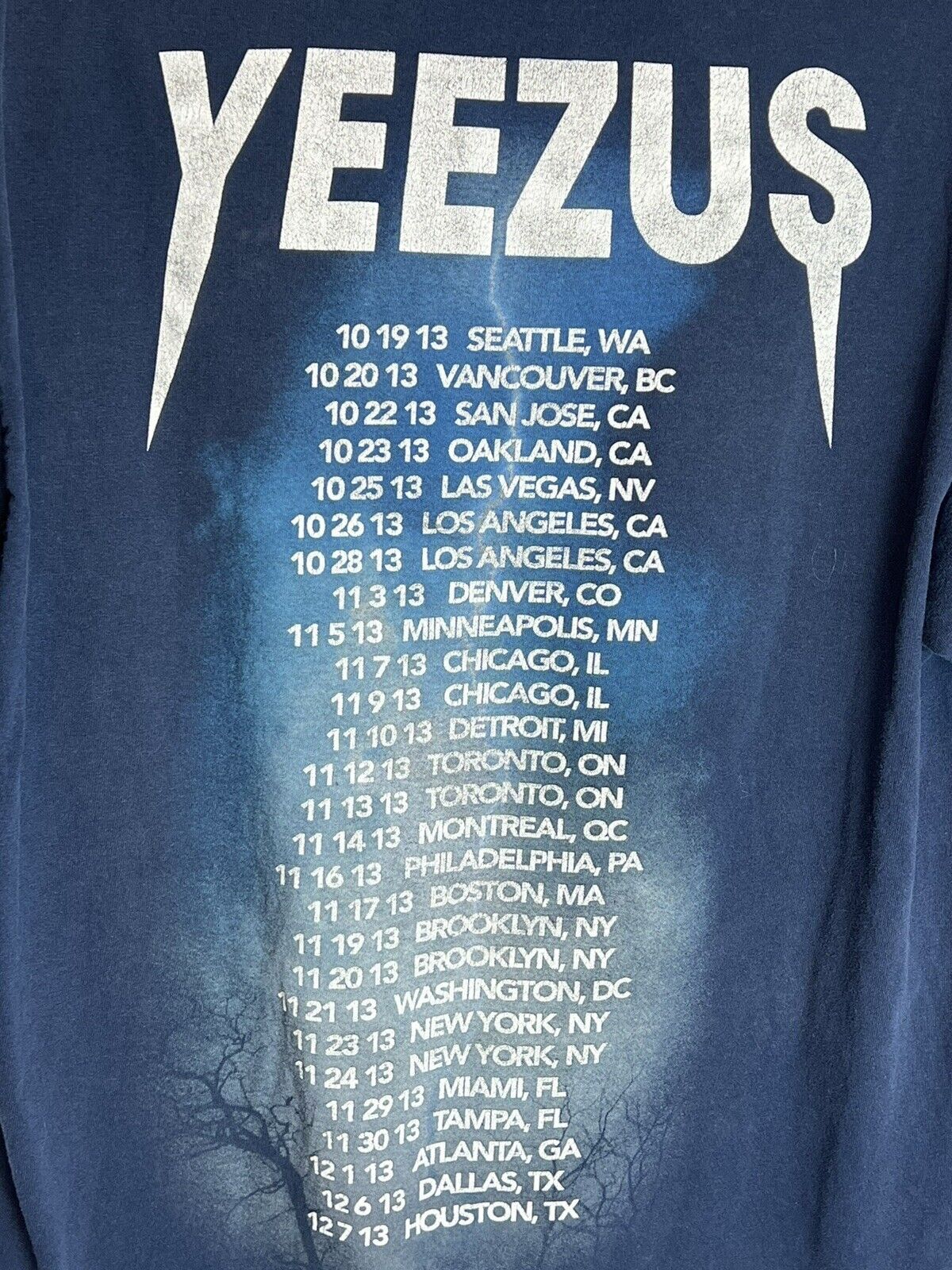 Kanye West Yeezus Tour 2013 Rare T-Shirt Men’s Size L