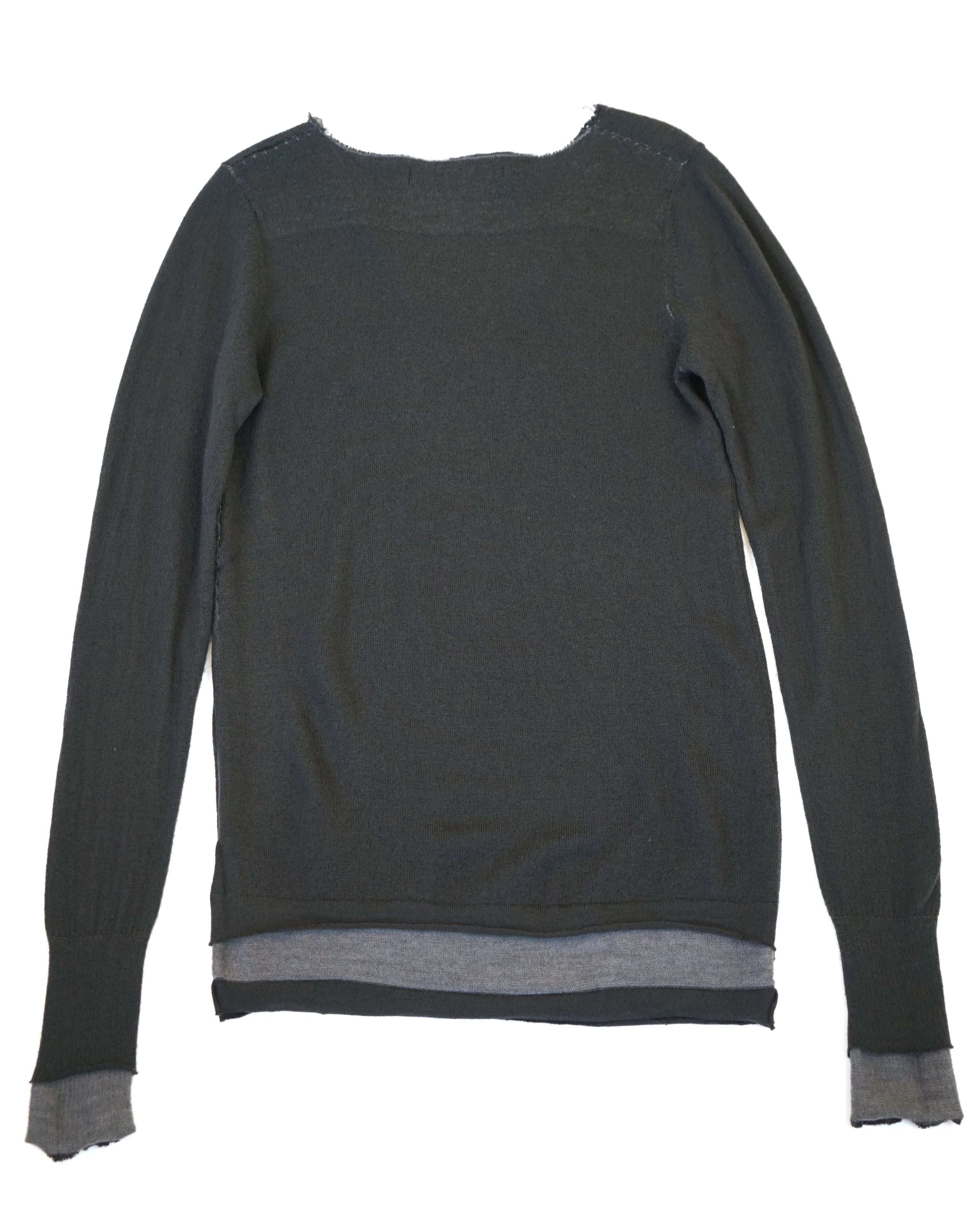 Nice Collective Trompe l'Oeil Triple-Layer Merino Henley Size US S / EU 44-46 / 1 - 4 Thumbnail