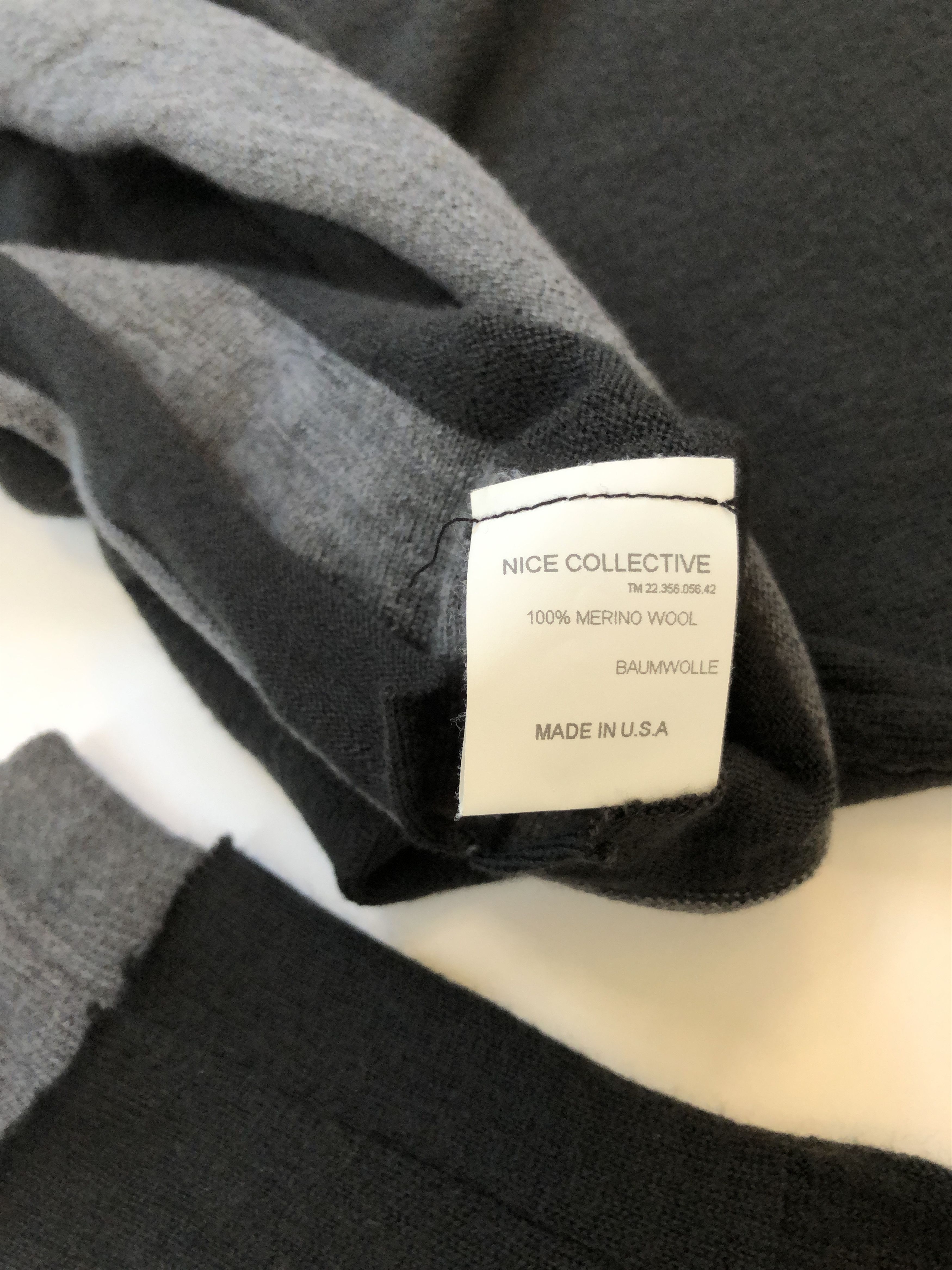 Nice Collective Trompe l'Oeil Triple-Layer Merino Henley Size US S / EU 44-46 / 1 - 7 Thumbnail