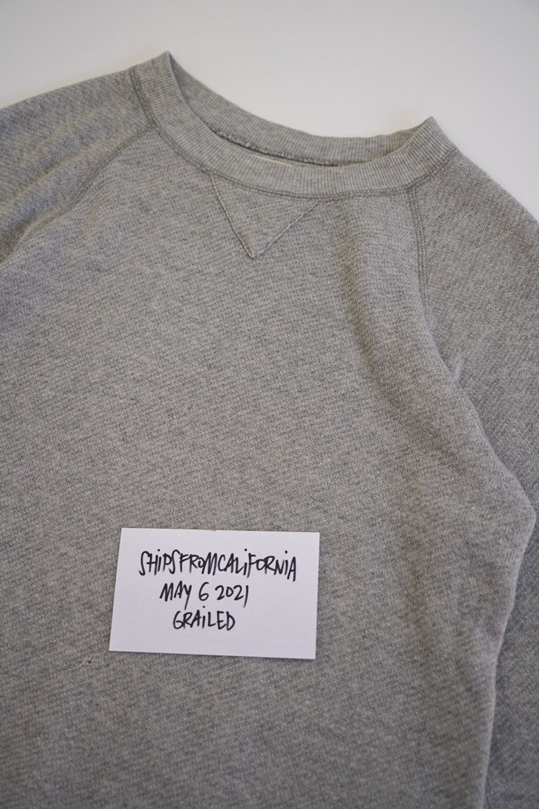 Band Of Outsiders Band Of Outsiders Cropped Sleeve Terry Cloth Crew Neck Size US S / EU 44-46 / 1 - 6 Thumbnail