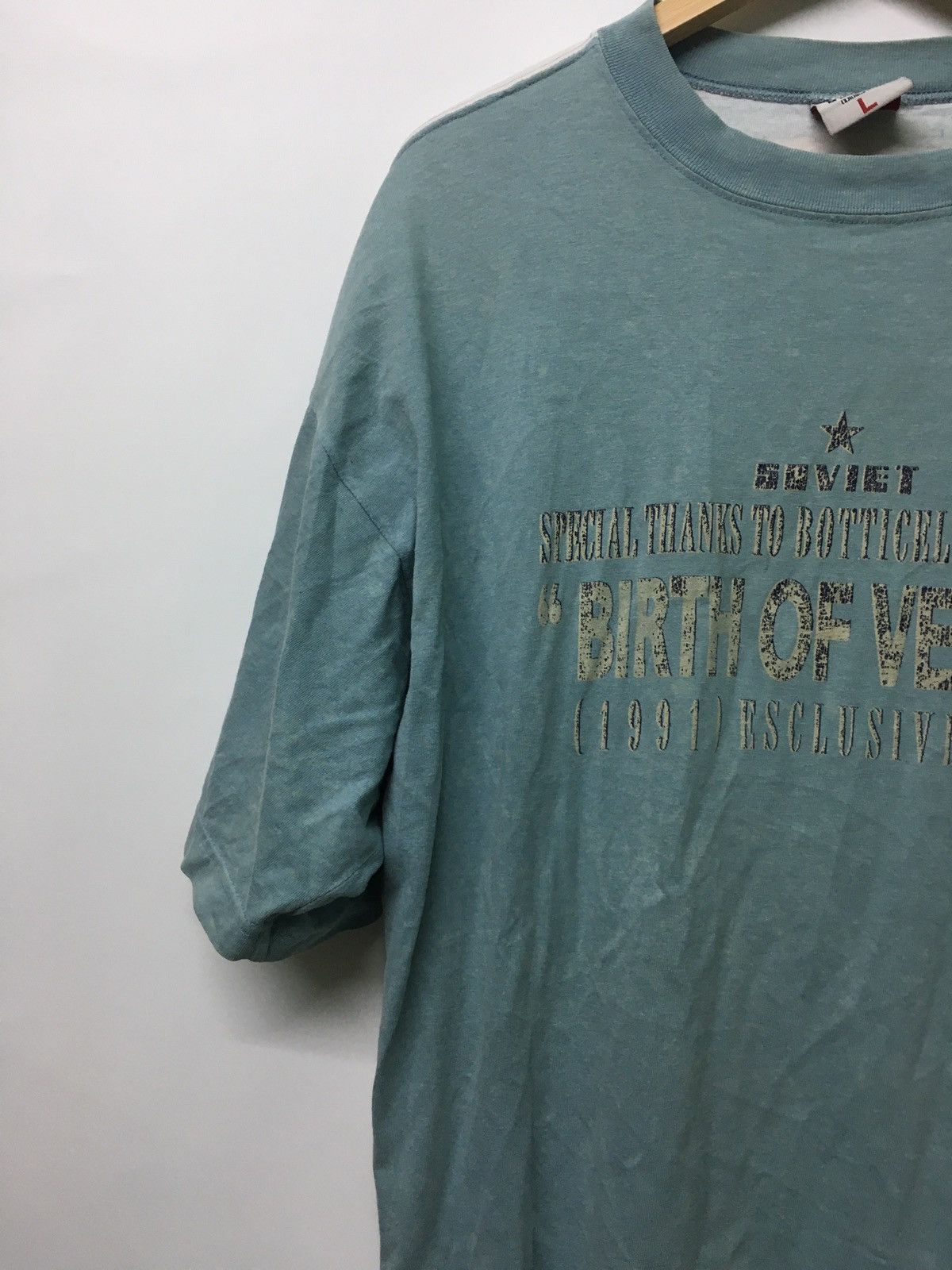 Vintage SUPER RARE!!!! Vintage Soviet botticelli ART MONA LISA Size US XL / EU 56 / 4 - 3 Thumbnail