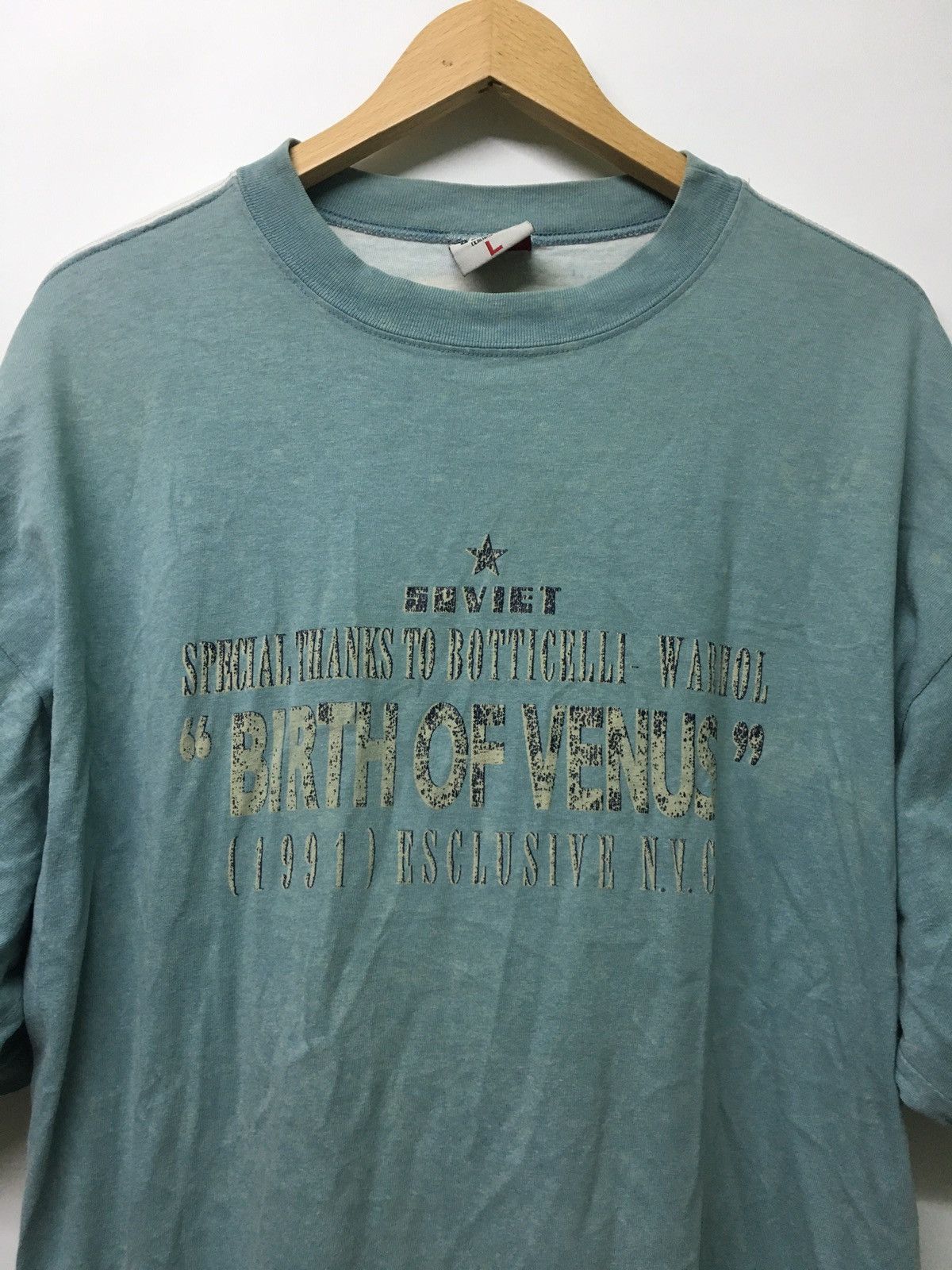 Vintage SUPER RARE!!!! Vintage Soviet botticelli ART MONA LISA Size US XL / EU 56 / 4 - 2 Thumbnail