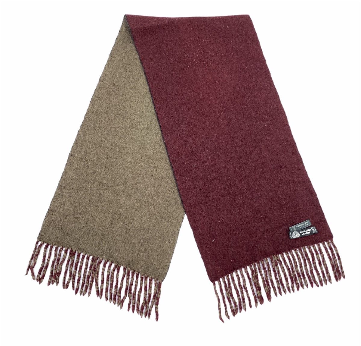 Other × Trussardi TRUSSARDI ITALY Vtg Lana Wool Cashmere Fringe Muffler Scarf Size ONE SIZE - 2 Thumbnail