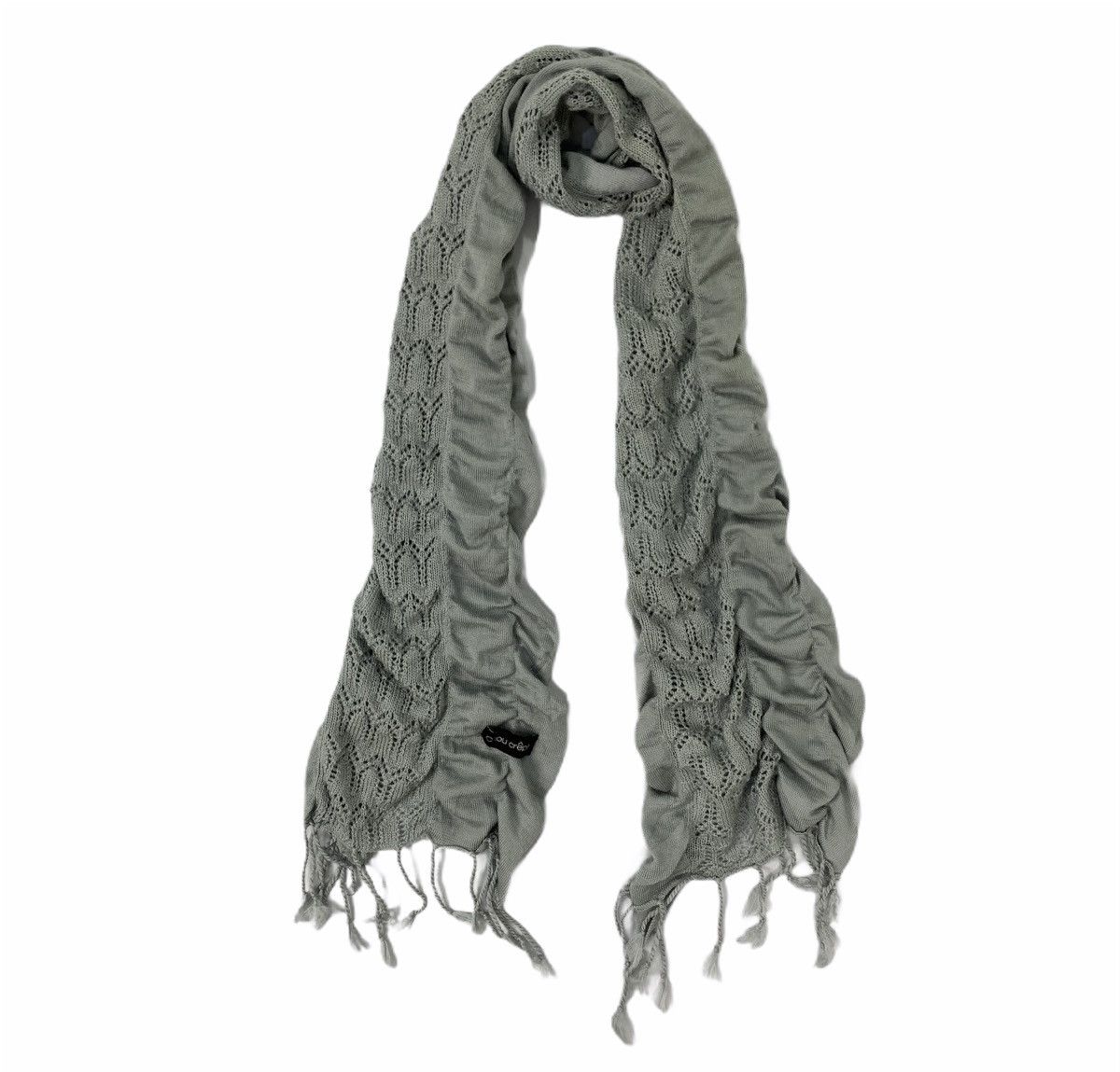 Japanese Brand × Other CHOU CREPE Wrinkle Spring Knitwear Mesh Nett Muffler Scarf Size ONE SIZE - 1 Thumbnail