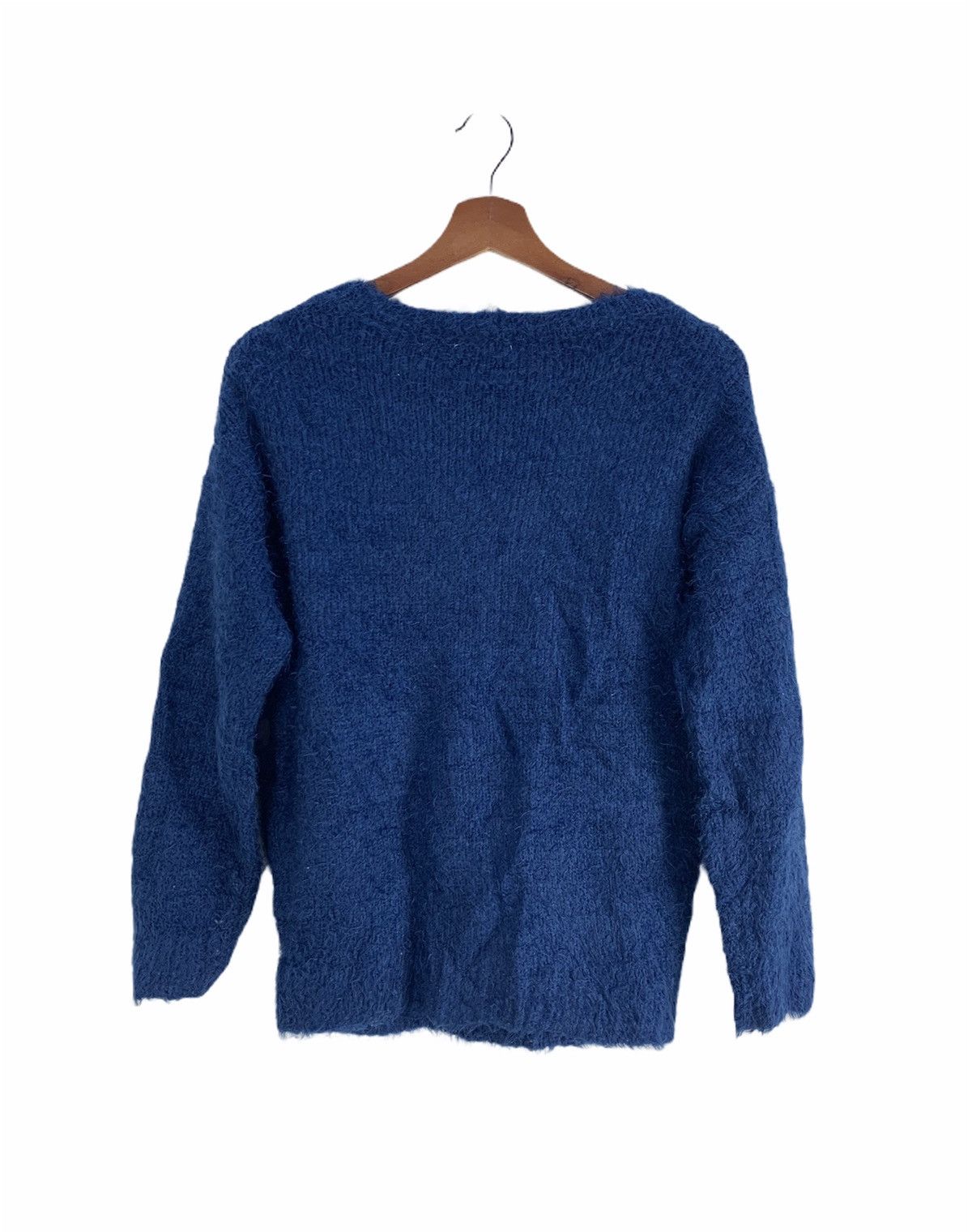 Aran Isles Knitwear × Designer × Japanese Brand HYPHEN WORLD GALERY Star Fluffy Fur Mohair Knitwear Sweater Size US M / EU 48-50 / 2 - 2 Thumbnail