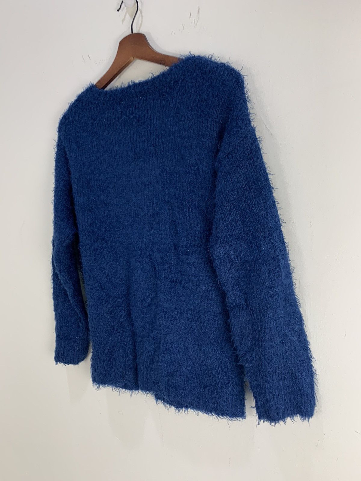 Aran Isles Knitwear × Designer × Japanese Brand HYPHEN WORLD GALERY Star Fluffy Fur Mohair Knitwear Sweater Size US M / EU 48-50 / 2 - 12 Thumbnail