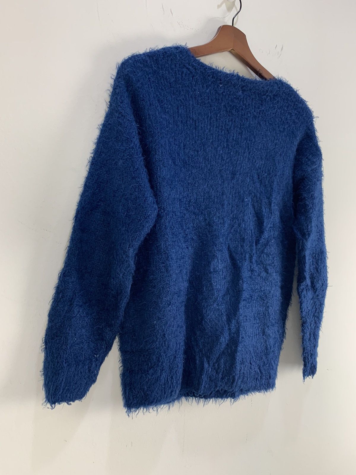 Aran Isles Knitwear × Designer × Japanese Brand HYPHEN WORLD GALERY Star Fluffy Fur Mohair Knitwear Sweater Size US M / EU 48-50 / 2 - 11 Thumbnail