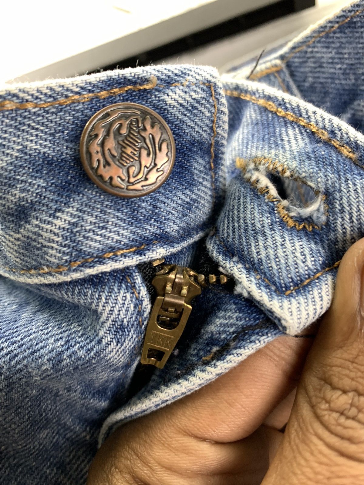 Japanese Brand OZARK MOUNTAIN USA Vintag Rare Bacca Disstressed Denim Jean Size US 30 / EU 46 - 13 Thumbnail