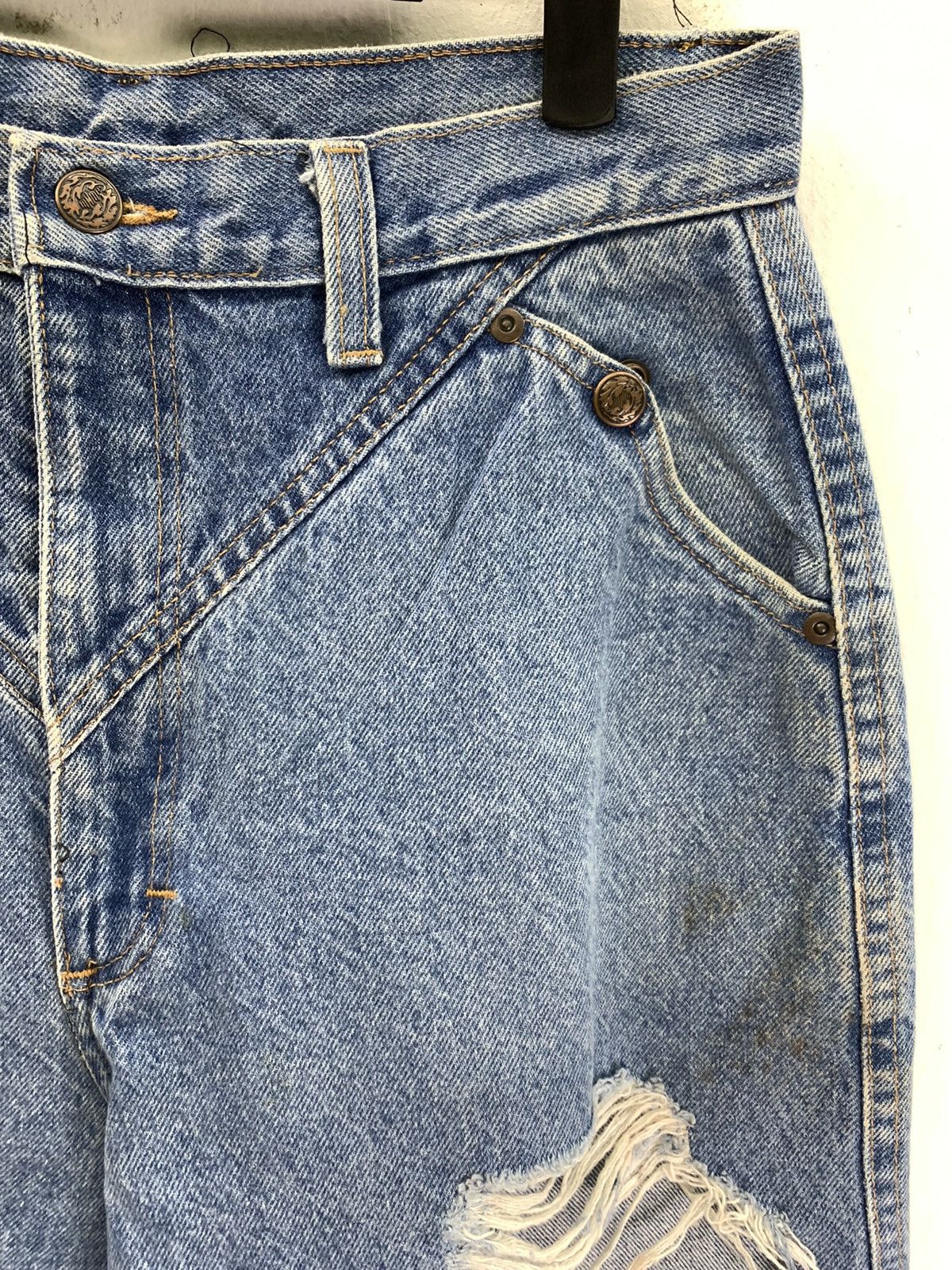 Japanese Brand OZARK MOUNTAIN USA Vintag Rare Bacca Disstressed Denim Jean Size US 30 / EU 46 - 9 Thumbnail