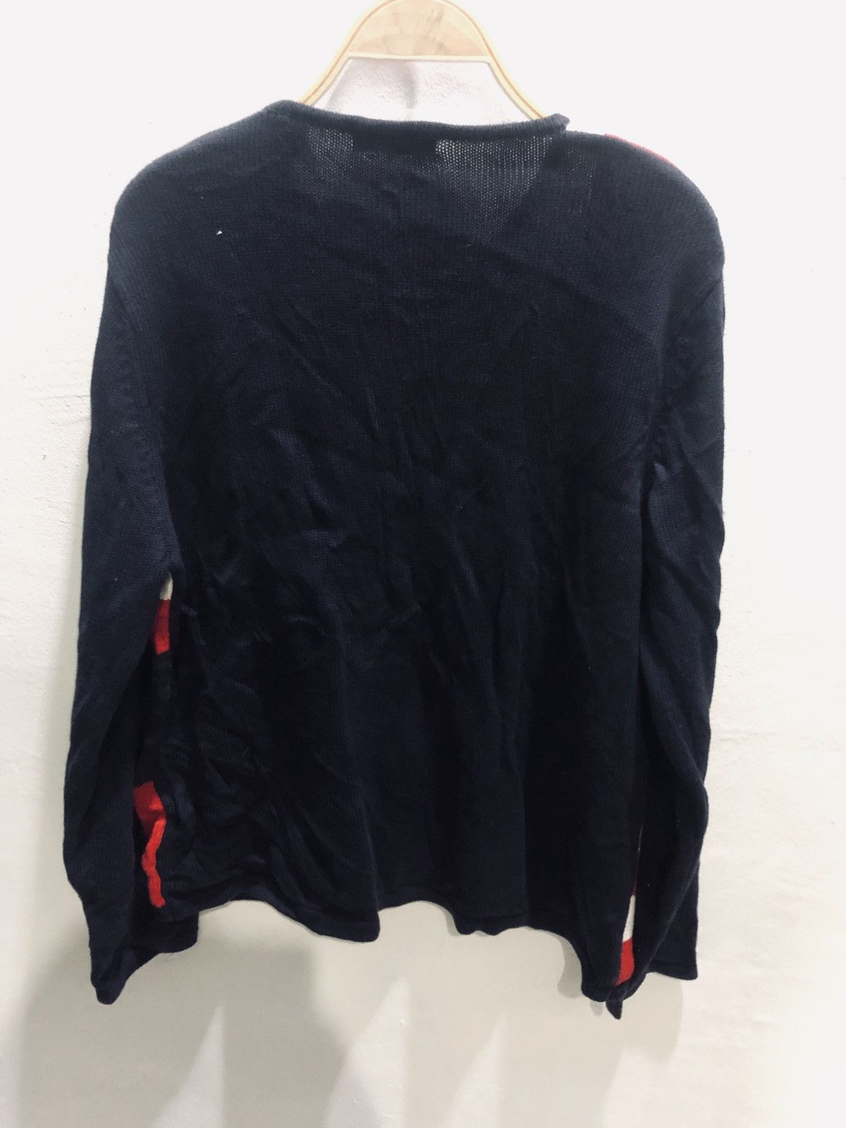 Japanese Brand × Vintage KAREN SCOTT SPORT Knitwear flag zipper sweatshirt Size US L / EU 52-54 / 3 - 5 Thumbnail