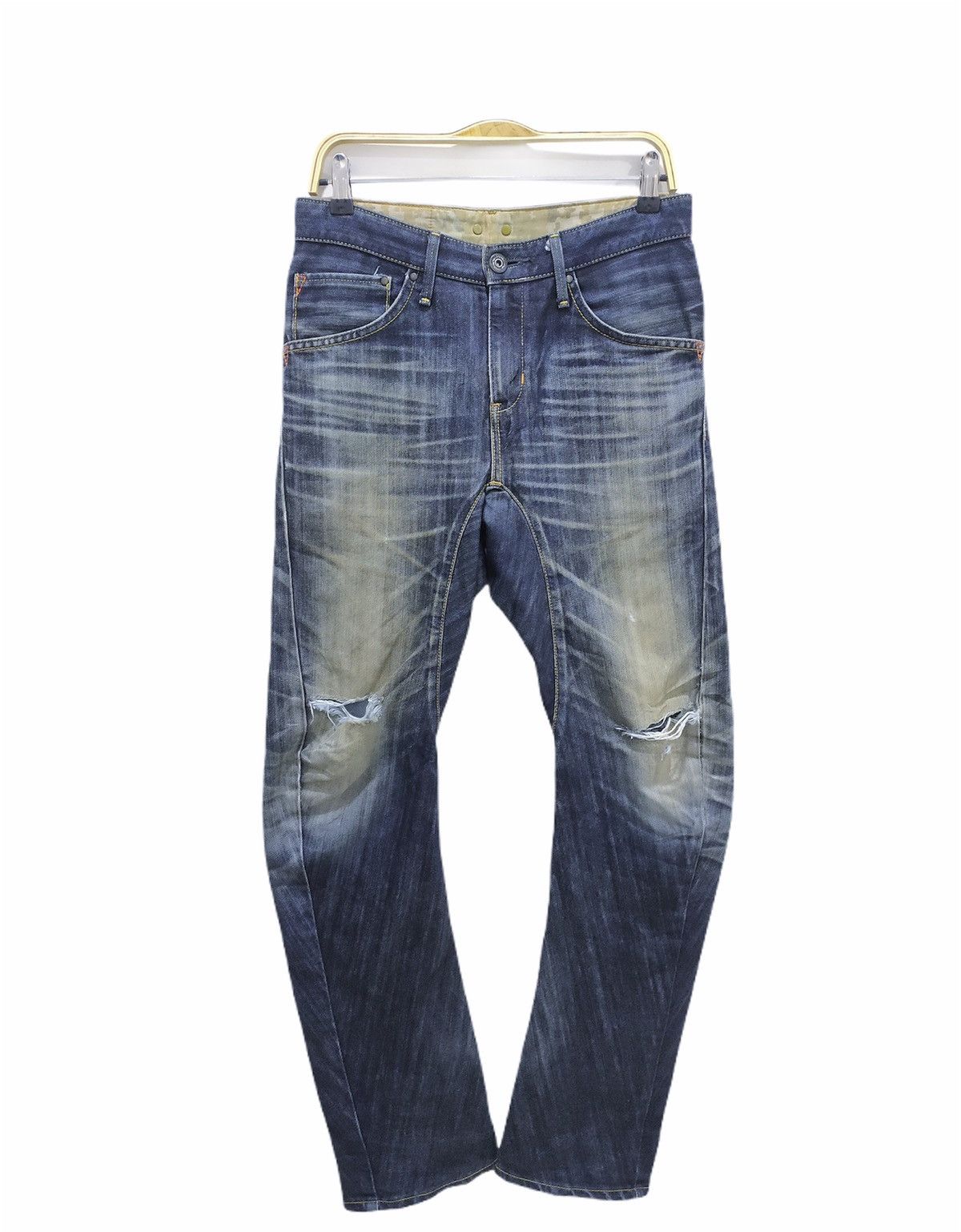 Edwin × Japanese Brand EDWIN E-FUNCTION 503 Curved Leg Camo Stone Wash Denim Jeans Size US 28 / EU 44 - 1 Thumbnail
