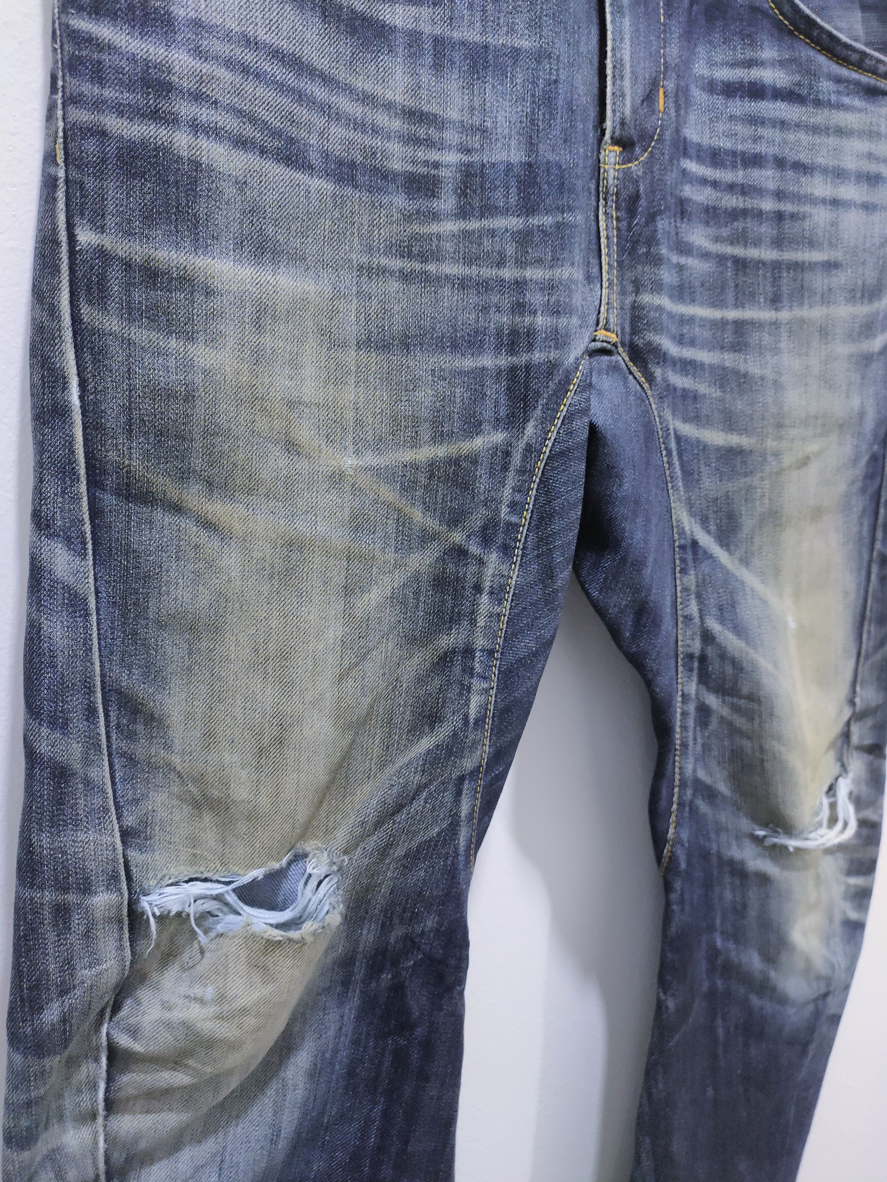 Edwin × Japanese Brand EDWIN E-FUNCTION 503 Curved Leg Camo Stone Wash Denim Jeans Size US 28 / EU 44 - 9 Thumbnail
