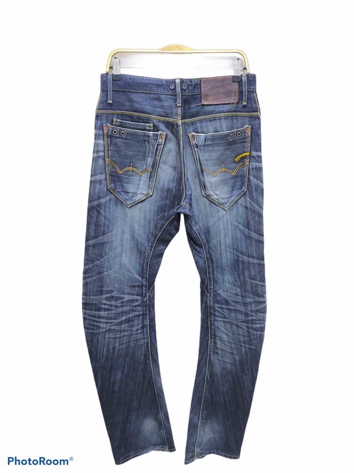 Edwin × Japanese Brand EDWIN E-FUNCTION 503 Curved Leg Camo Stone Wash Denim Jeans Size US 28 / EU 44 - 2 Thumbnail
